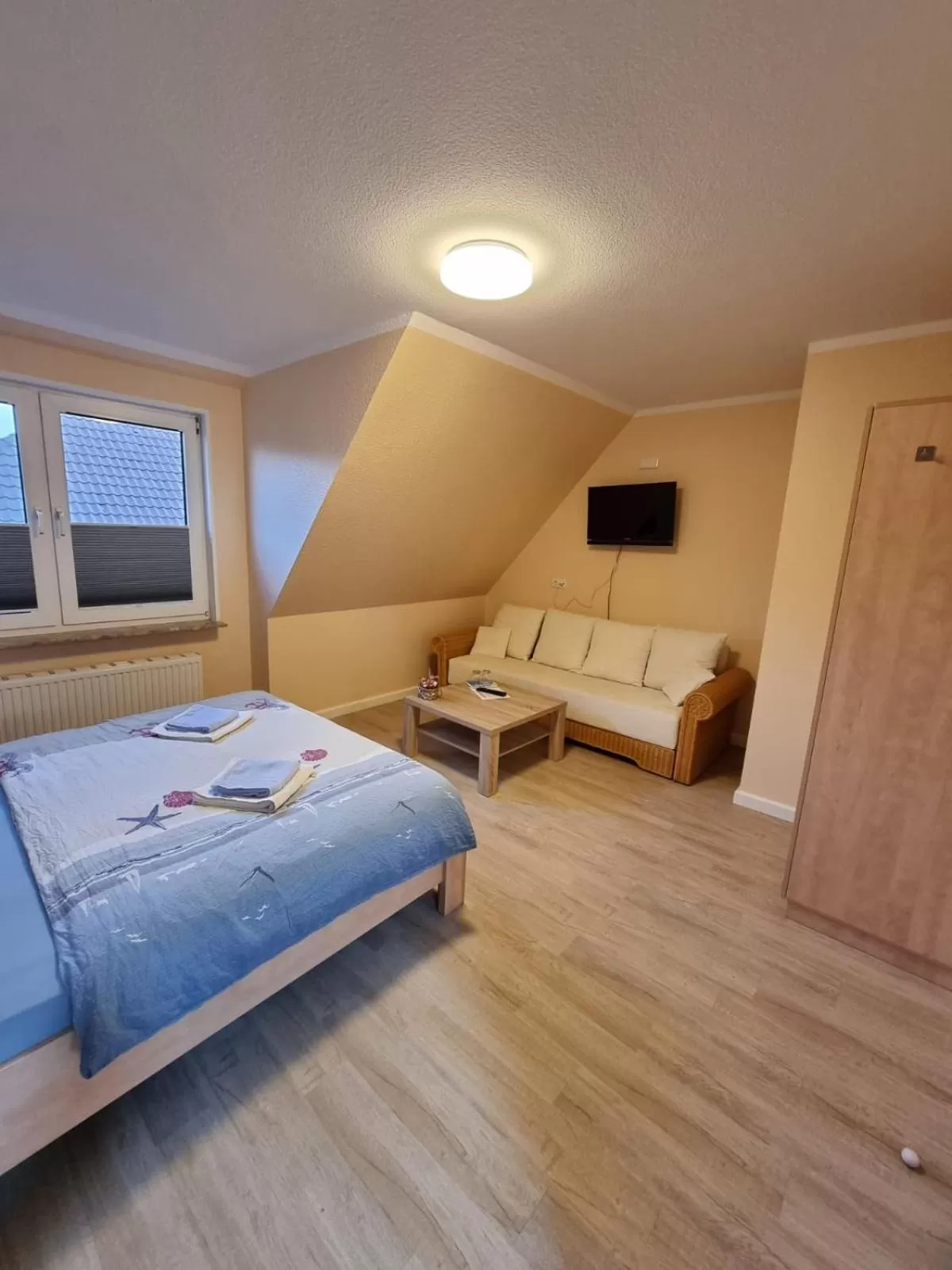 Bed in Hotel Pension Nordseewelle