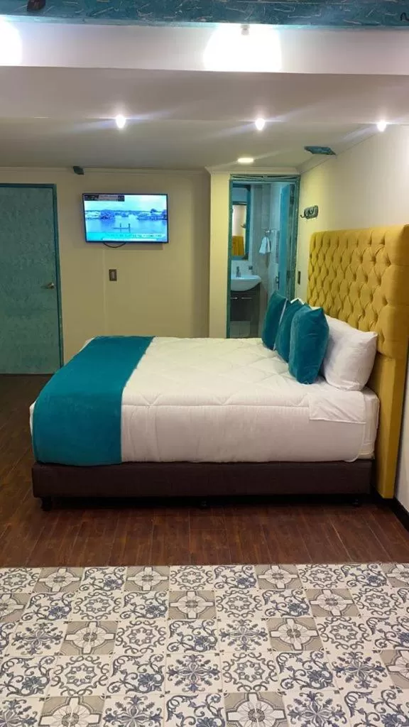 Bed in Hotel Casa Antigua