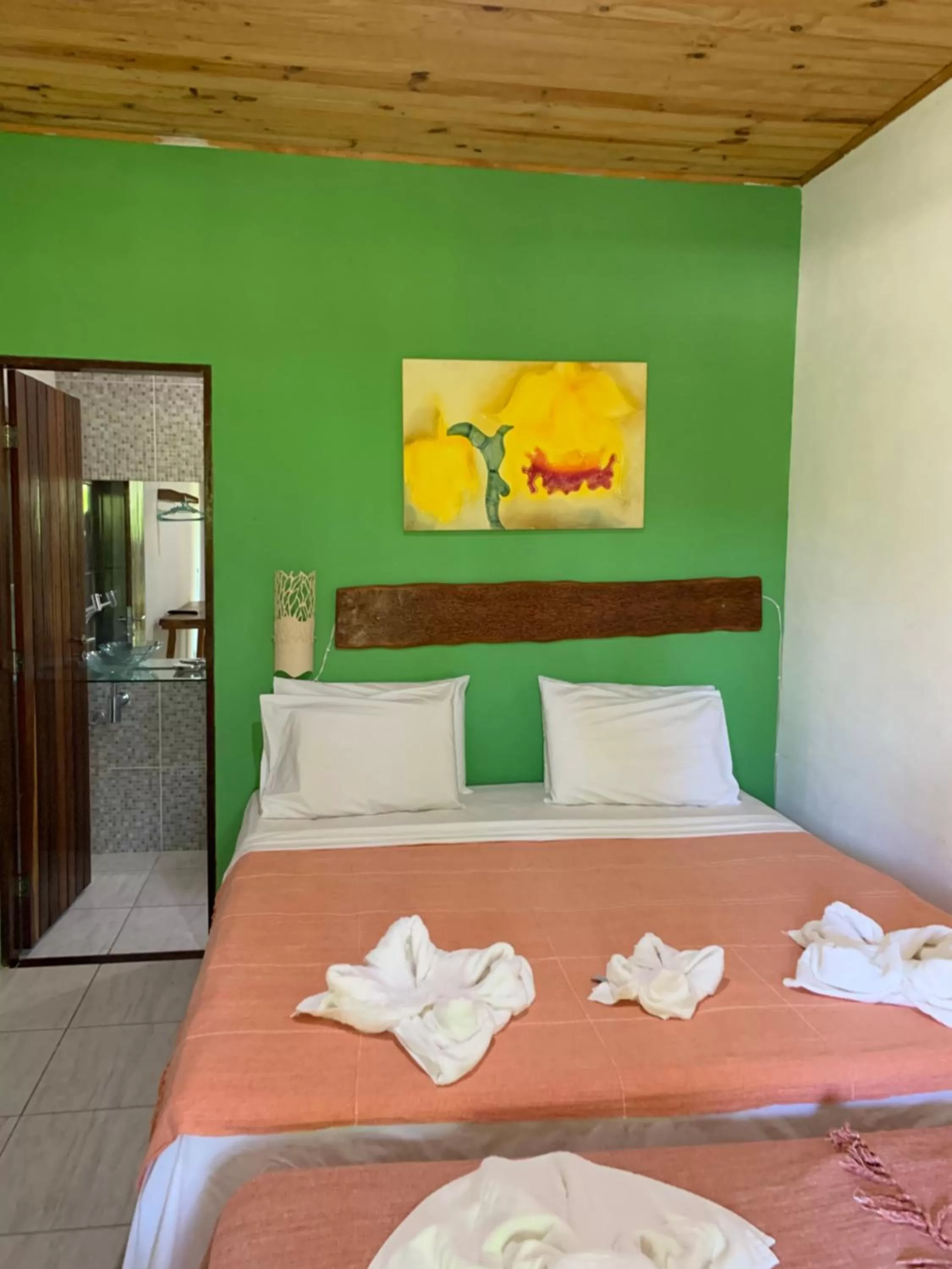 Bed in Pousada e Restaurante Encanto das Águas