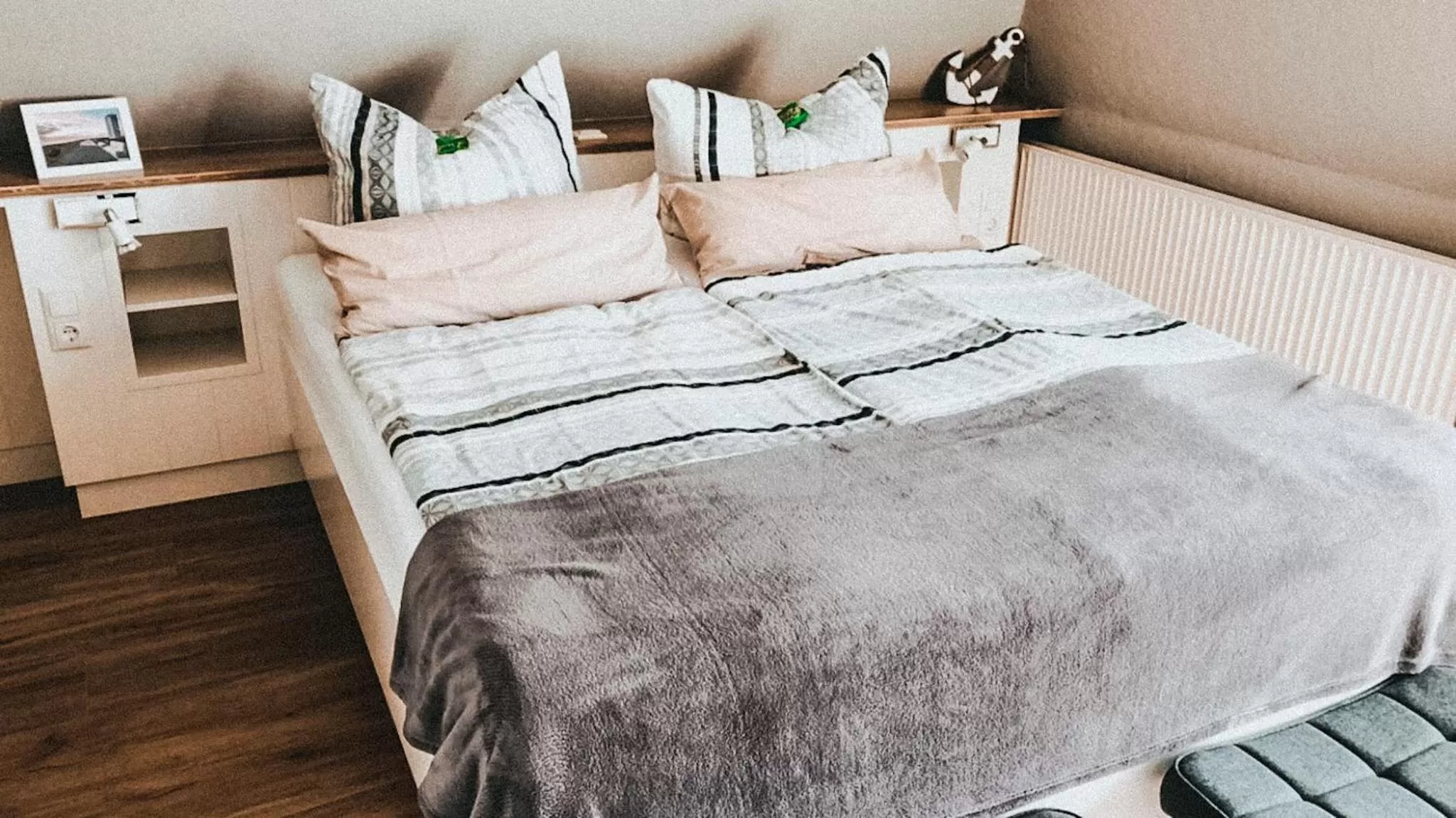 Bed in Hotel garni Seeluft Büsum