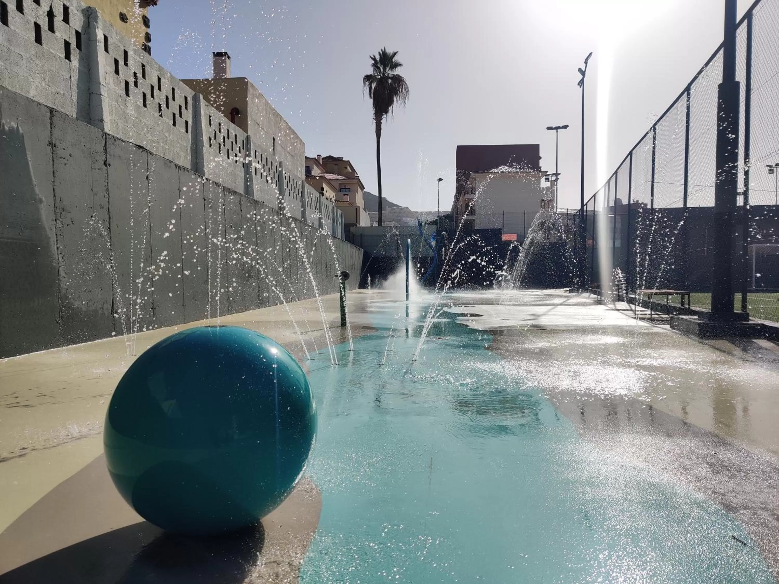 Aqua park in Luxury Apartment with pool view