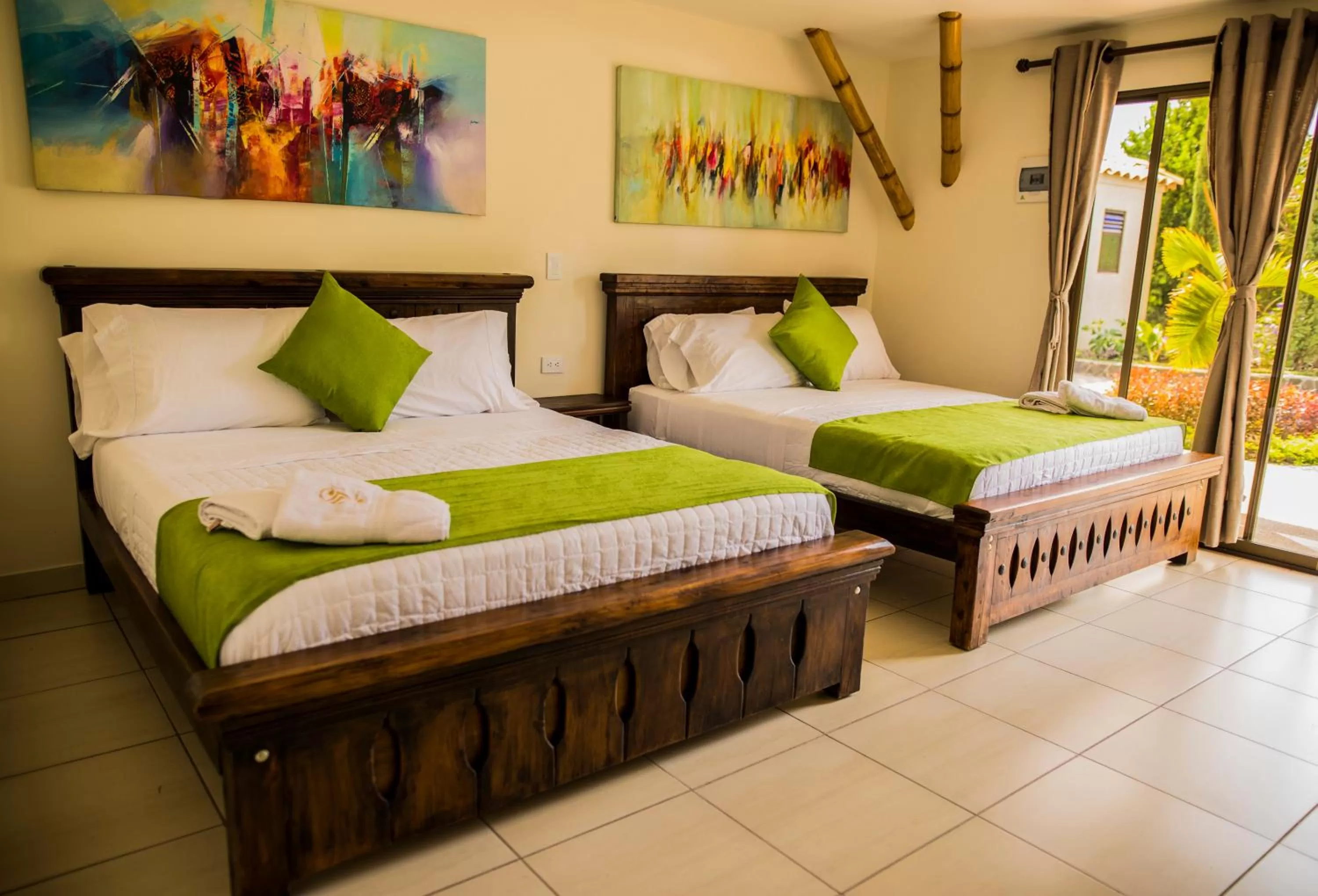 Bed in La Victoria Hotel Campestre