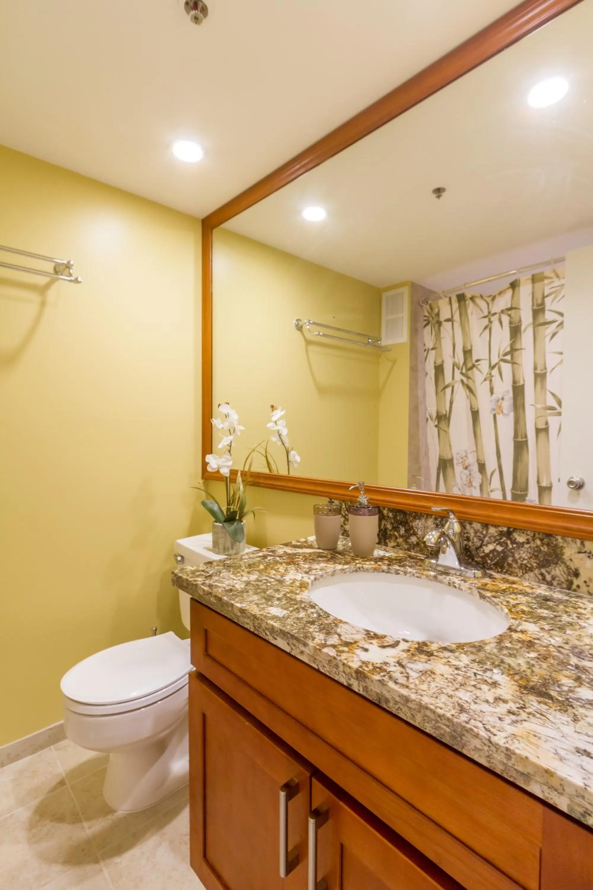 Bathroom in Tropical Studios at Marine Surf Waikiki - FREE PARKING - BEST LOCATION - FULL KITCHEN - SWIMMING POOL