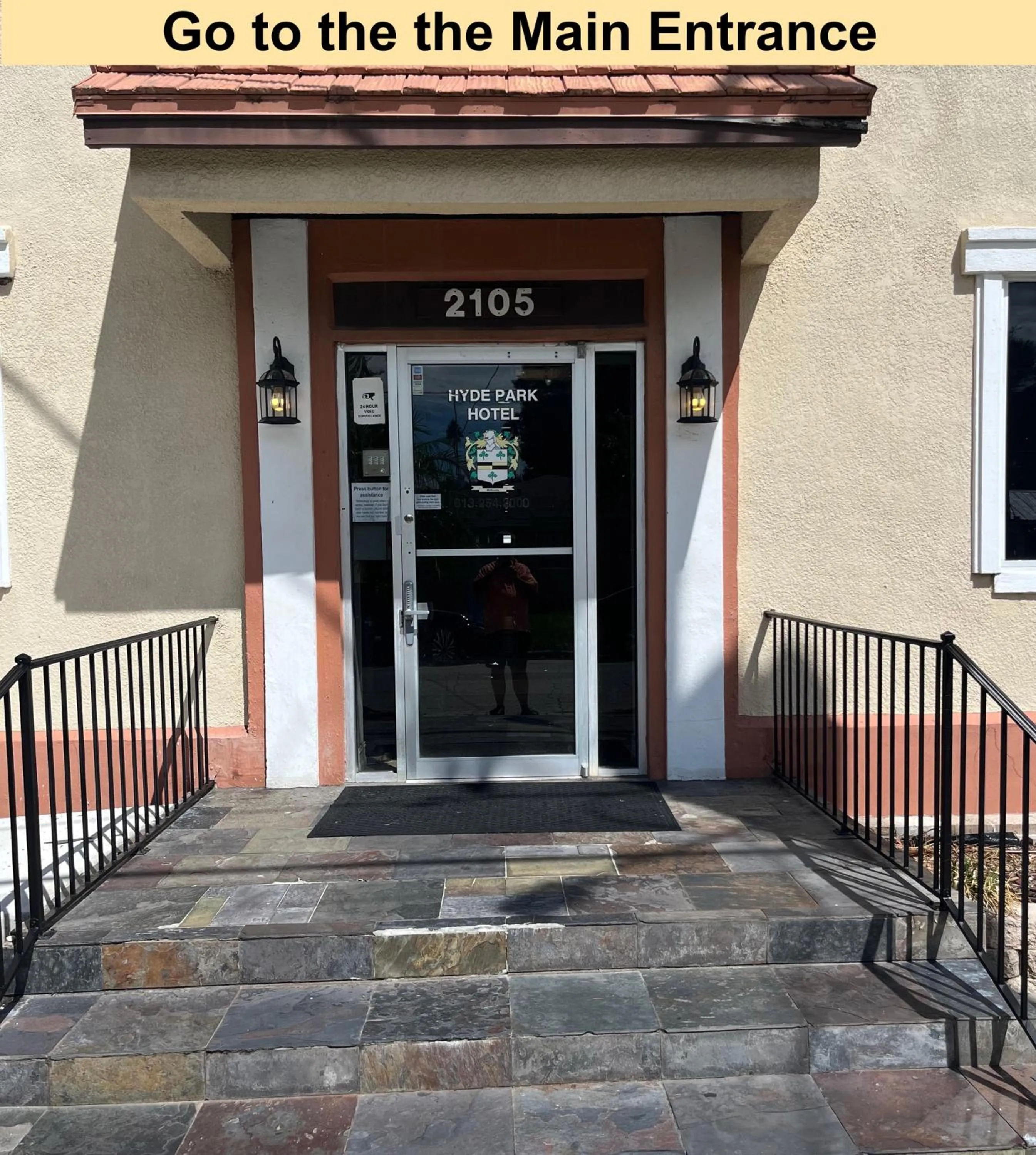 Facade/entrance in Hyde Park Hotel