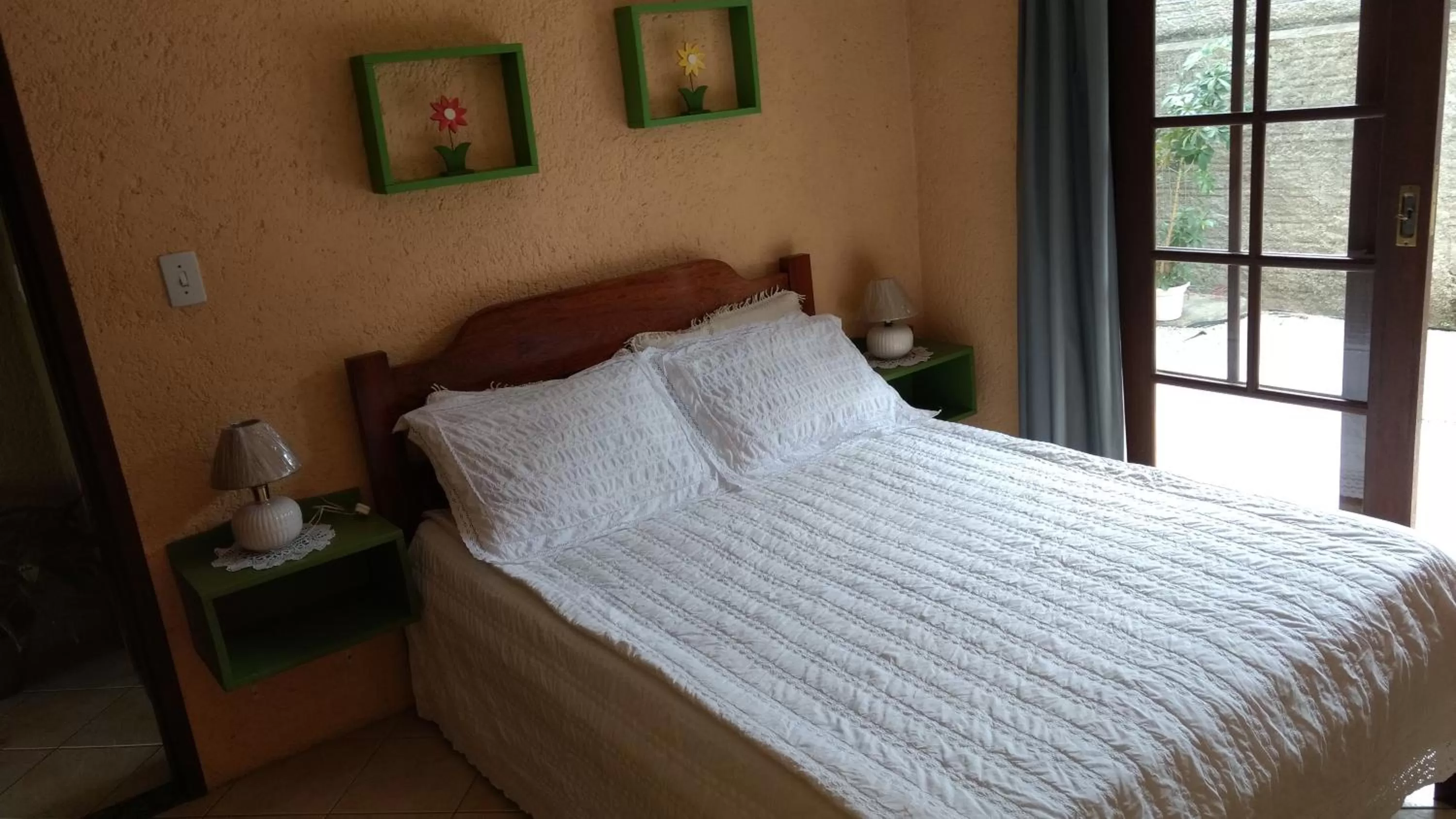 Bedroom, Bed in Pousada Santa Genoveva campeche