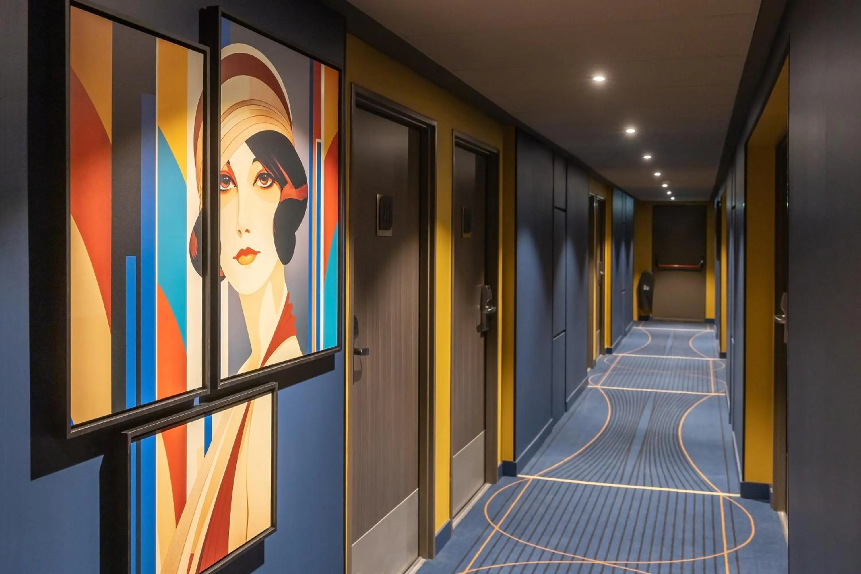 Decorative detail in ibis Styles Saint-Quentin