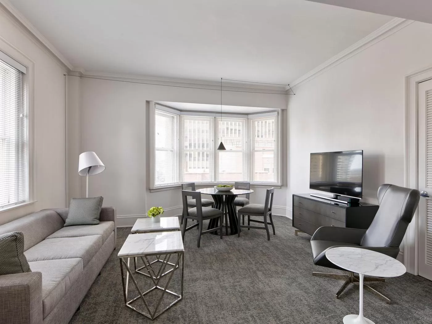 Living room in AKA Rittenhouse Square