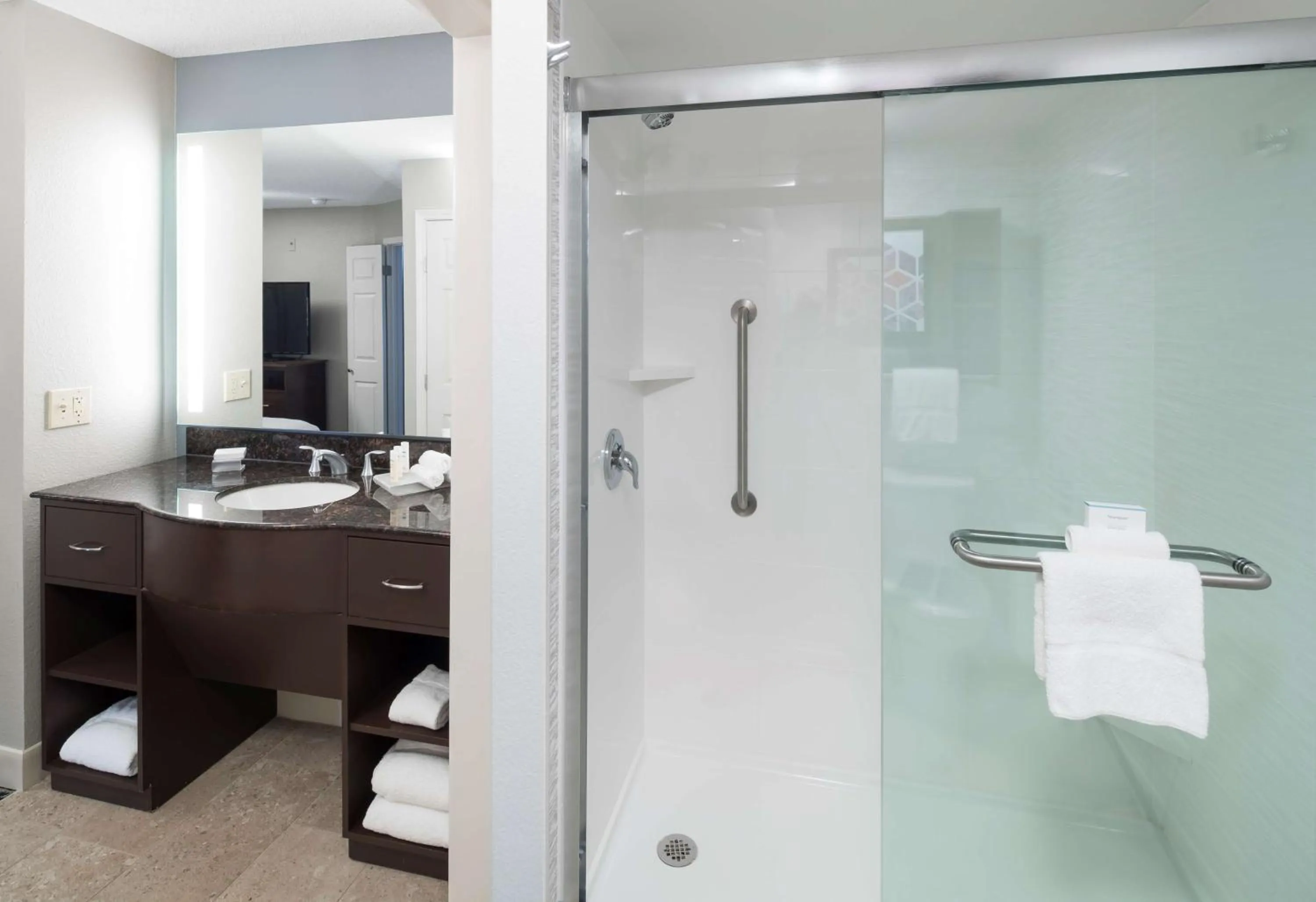 Bathroom in Homewood Suites by Hilton Austin NW near The Domain