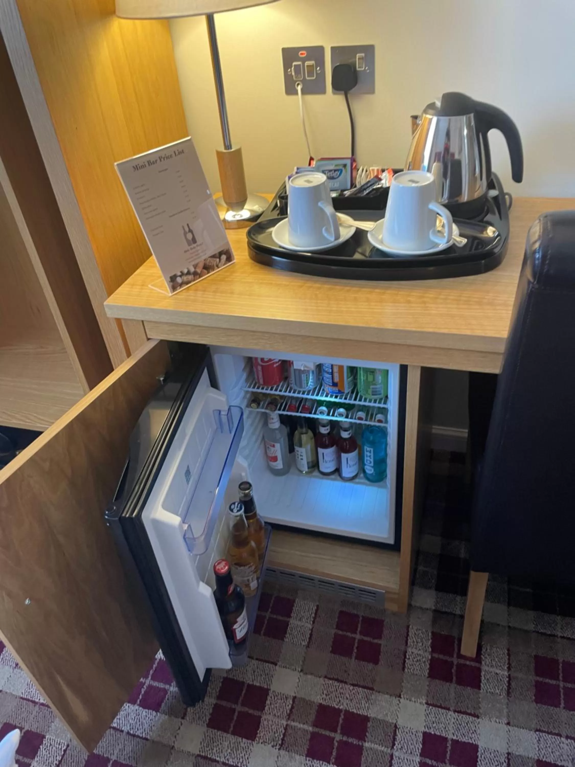 minibar in 19th Hole Hotel, Carnoustie