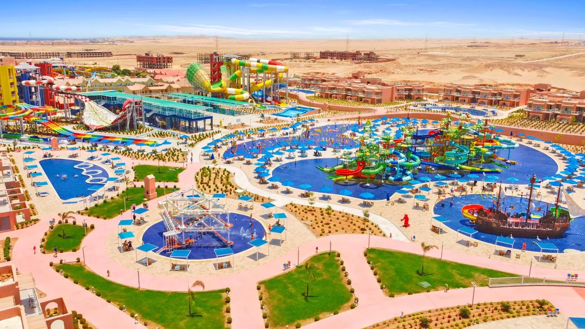 Bird's eye view in Pickalbatros Jungle Aqua Park - Neverland Hurghada