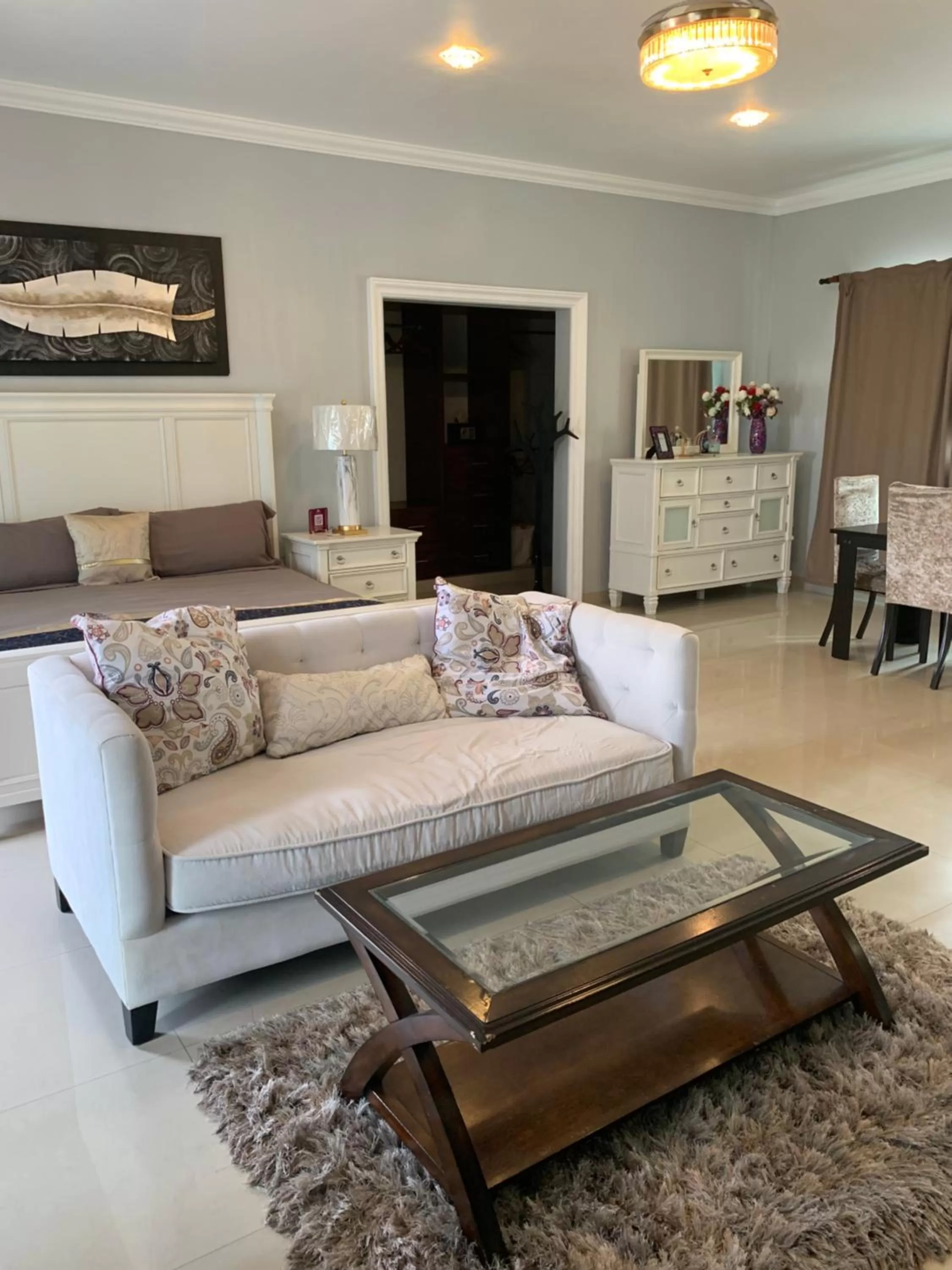 Living room in Villa Segovia Cozumel