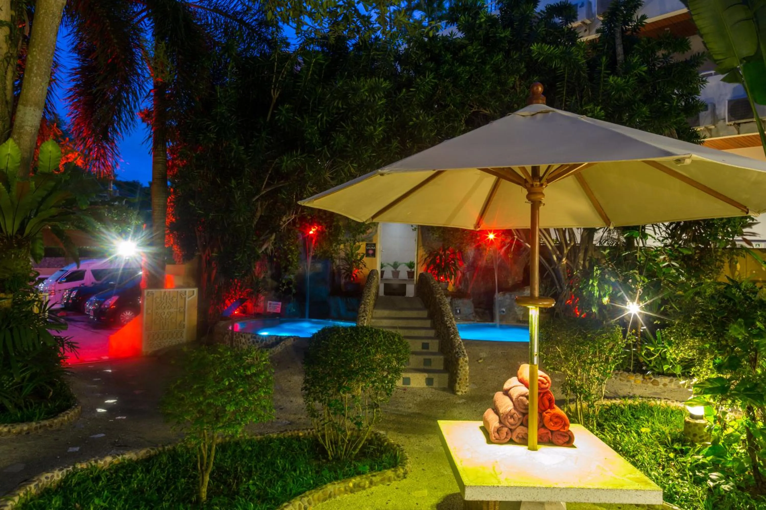 Steam room in Pacific Club Resort