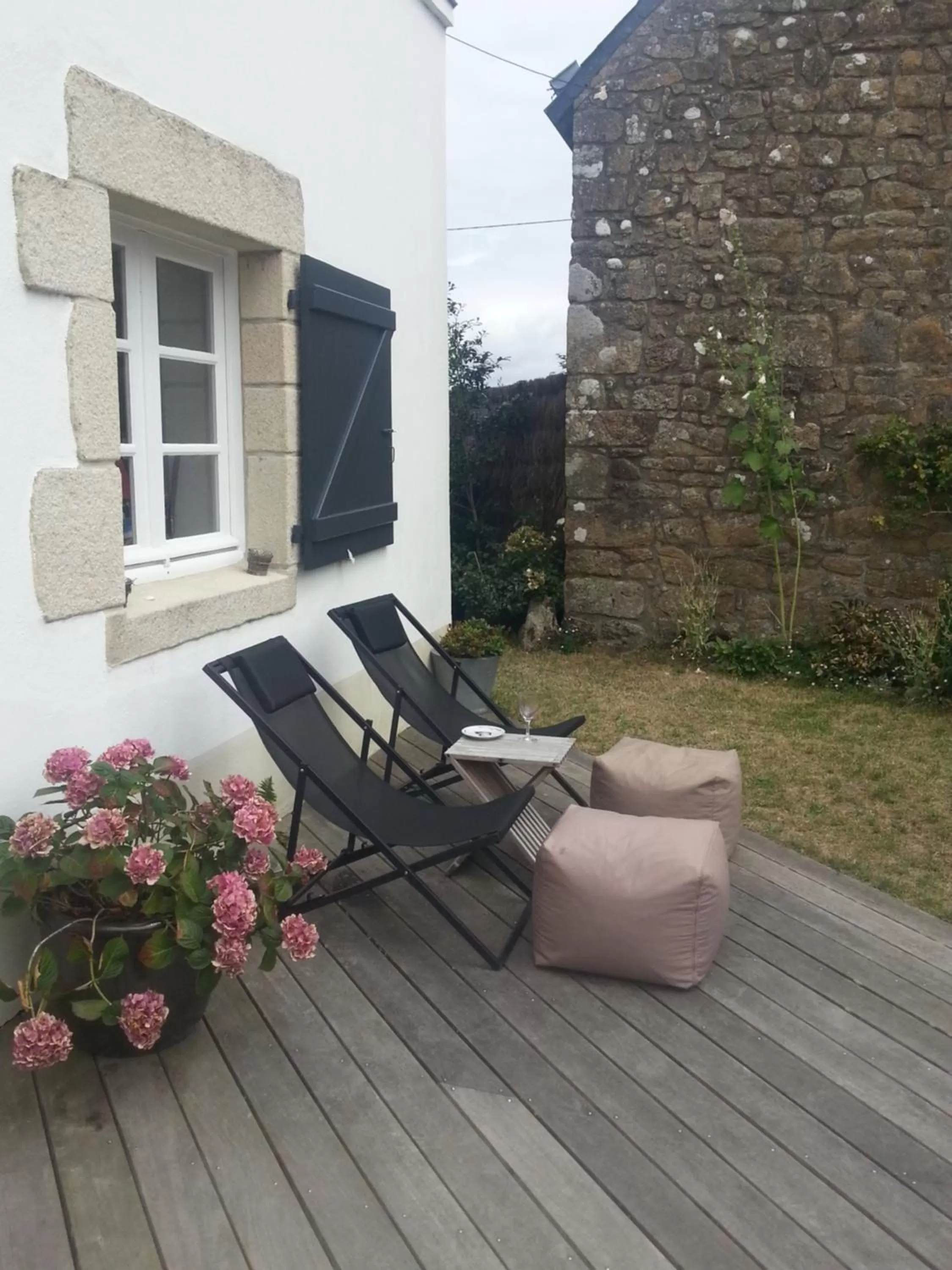 sunbed in Les chambres du Keriolet