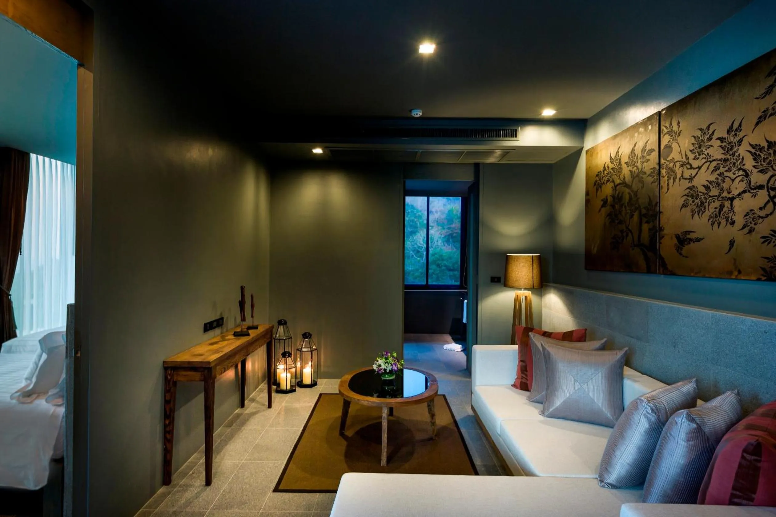 Living room, Bed in SUNSURI PHUKET, Nai Harn Beach