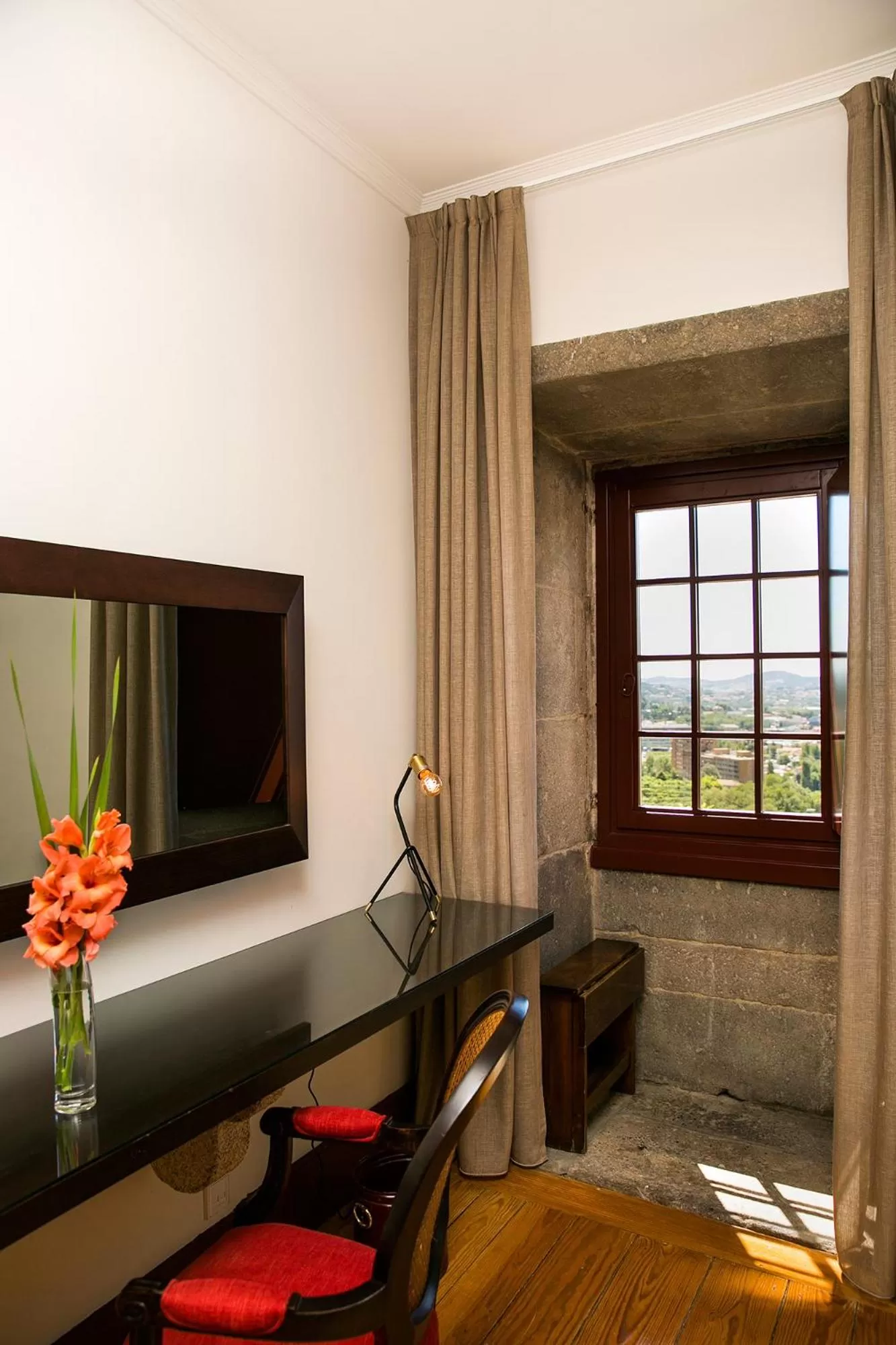 Decorative detail, Bed in Pousada Mosteiro de Guimaraes