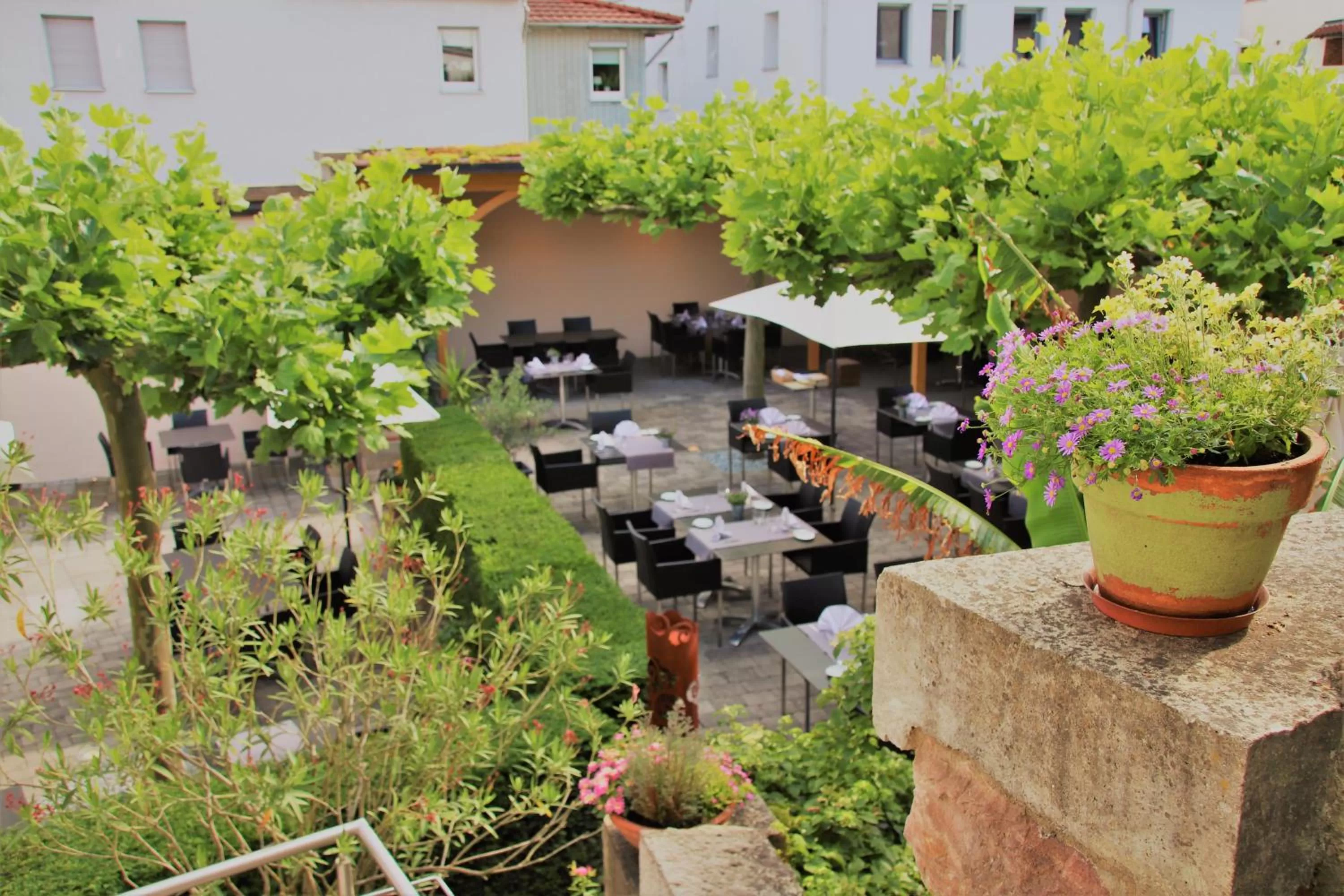 Patio in Restaurant & Hotel Einhorn