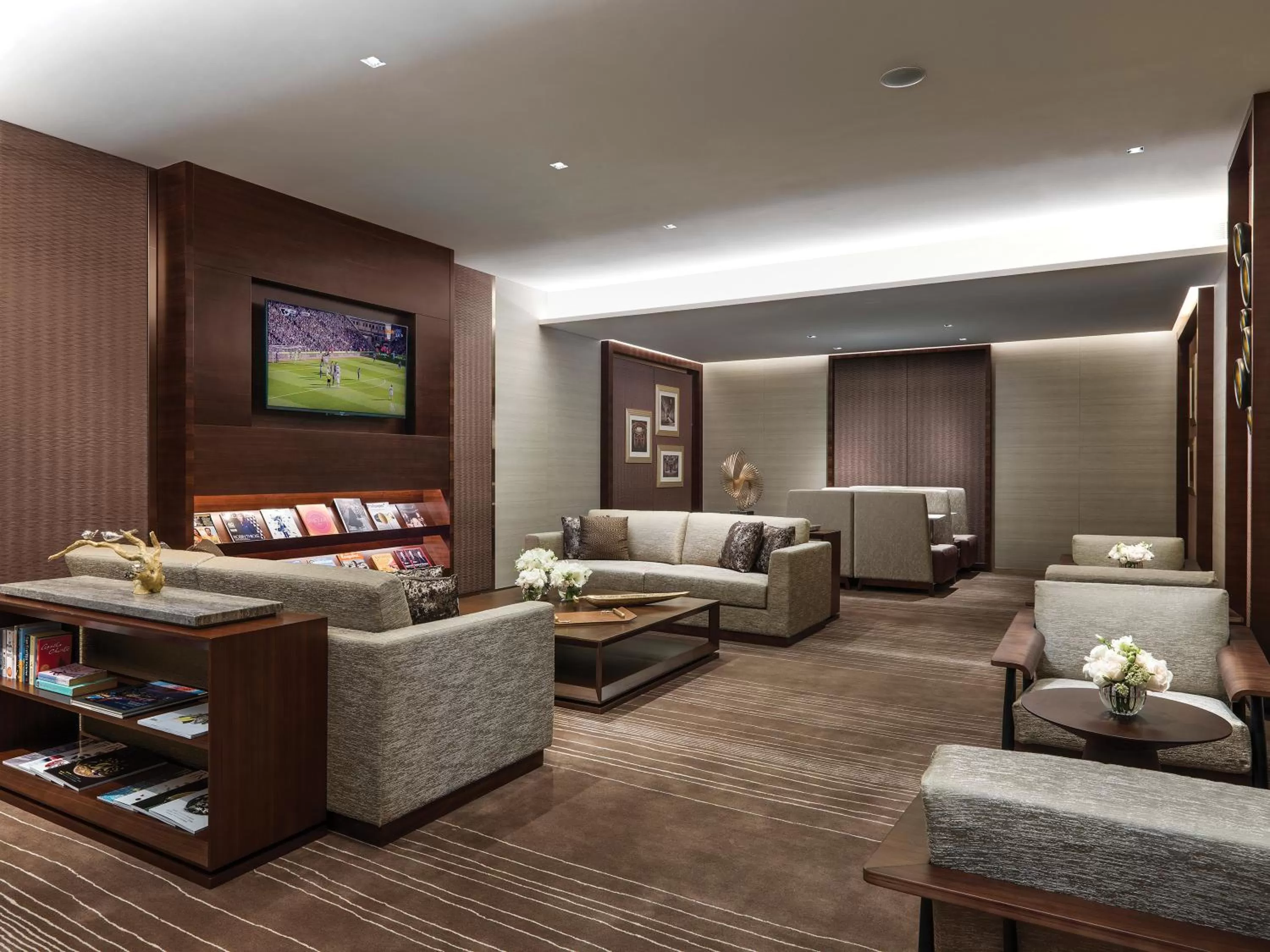 Communal lounge/ TV room in The Olympian Hong Kong