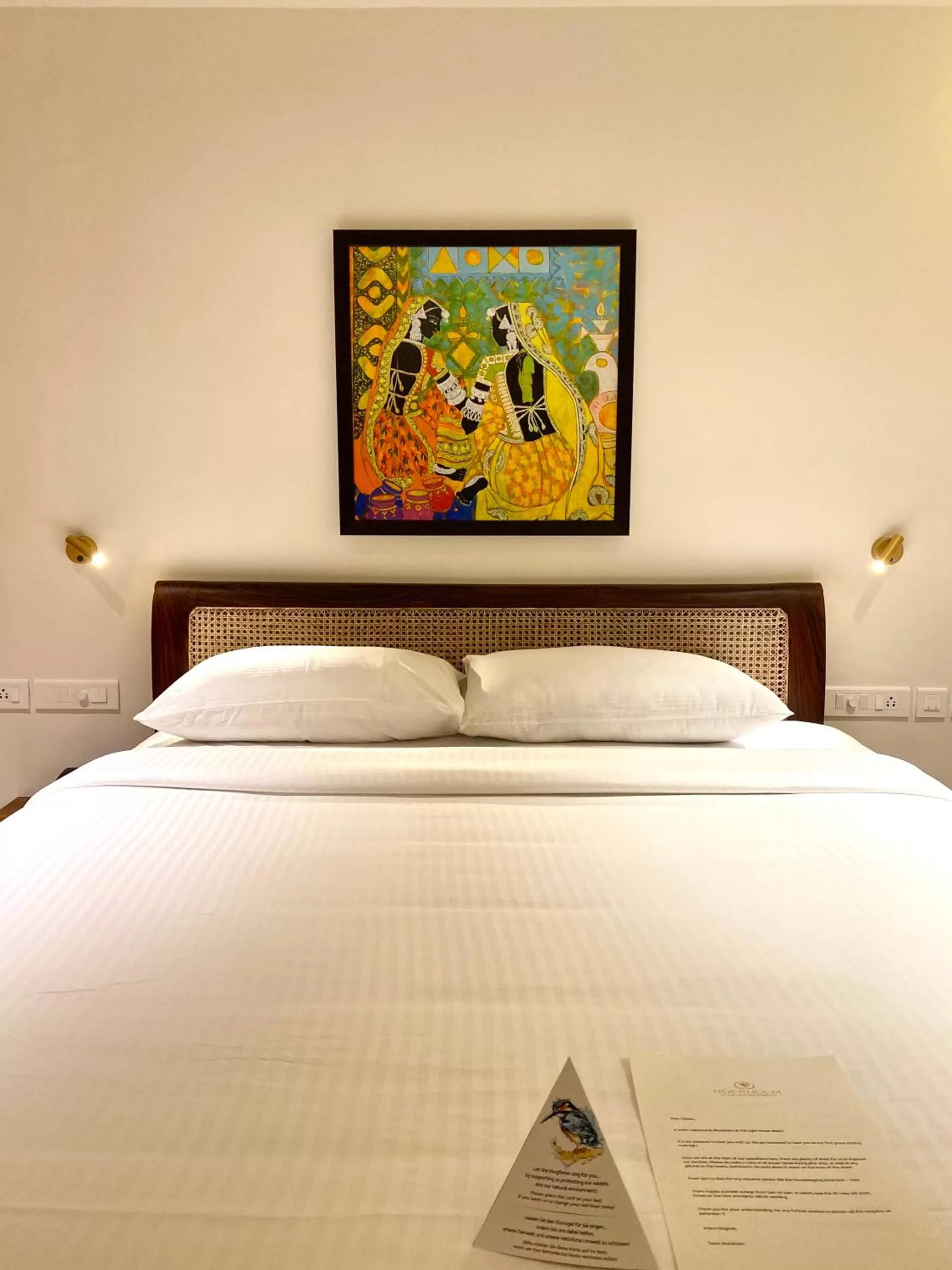 Bed in Rockholm at the Light House Beach