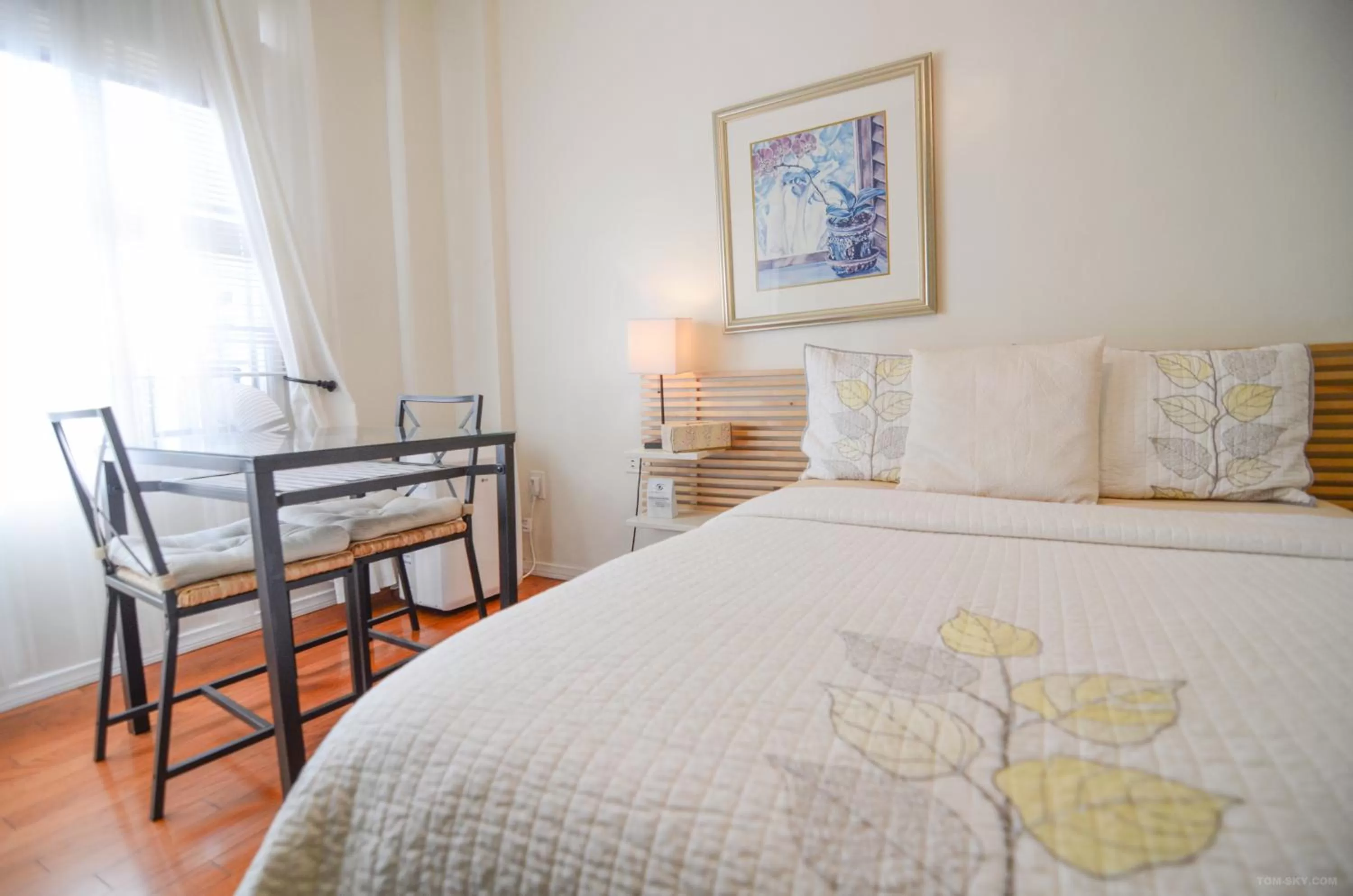 Decorative detail, Bed in Hotel Royal