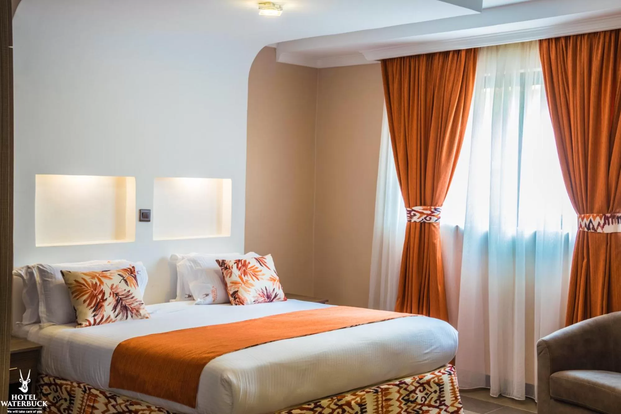 Bed in Hotel Waterbuck