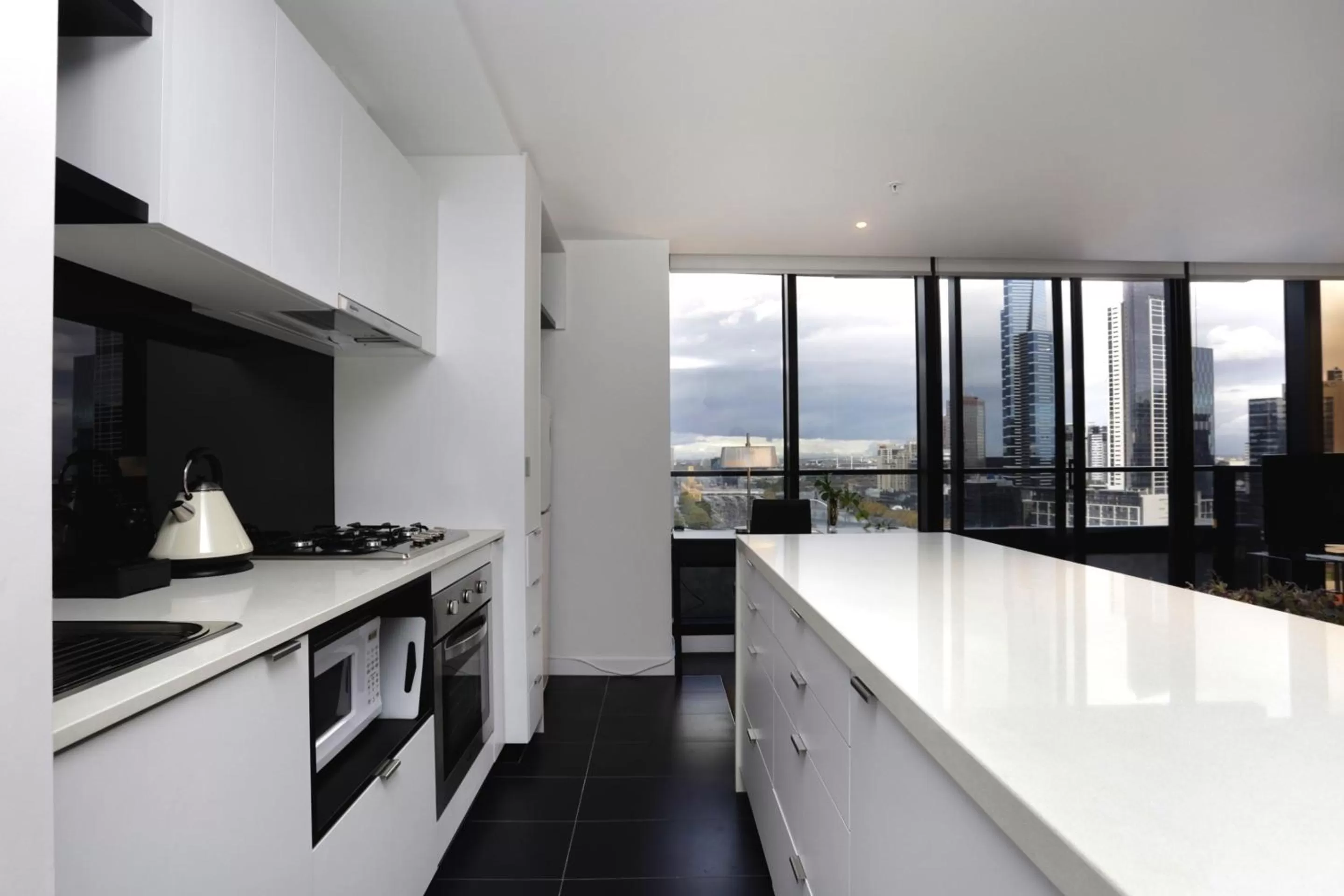 Two Bedroom Apartment with Balcony (2 Bathrooms) in Aura on Flinders Serviced Apartments