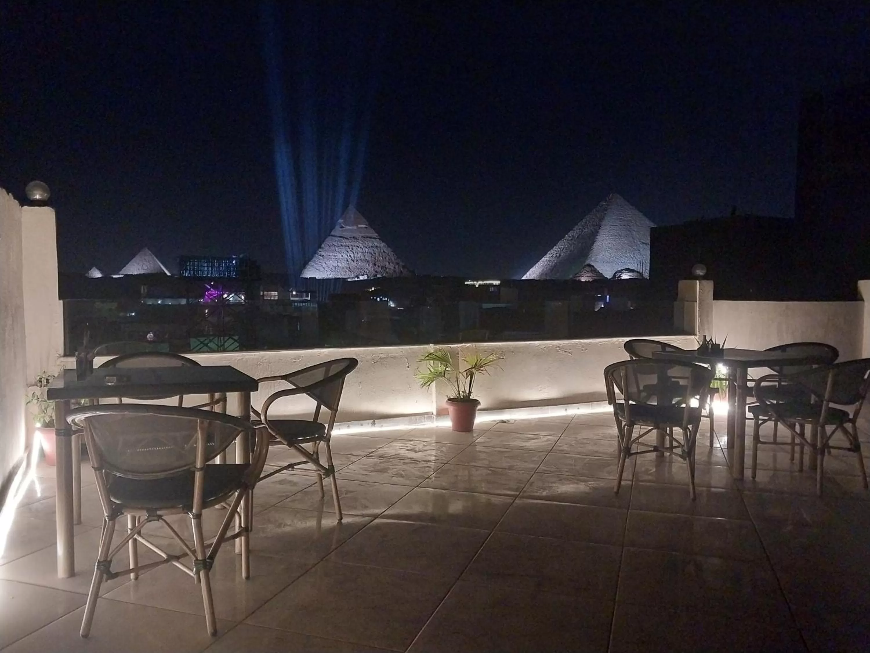 Night in Eagles Pyramids View
