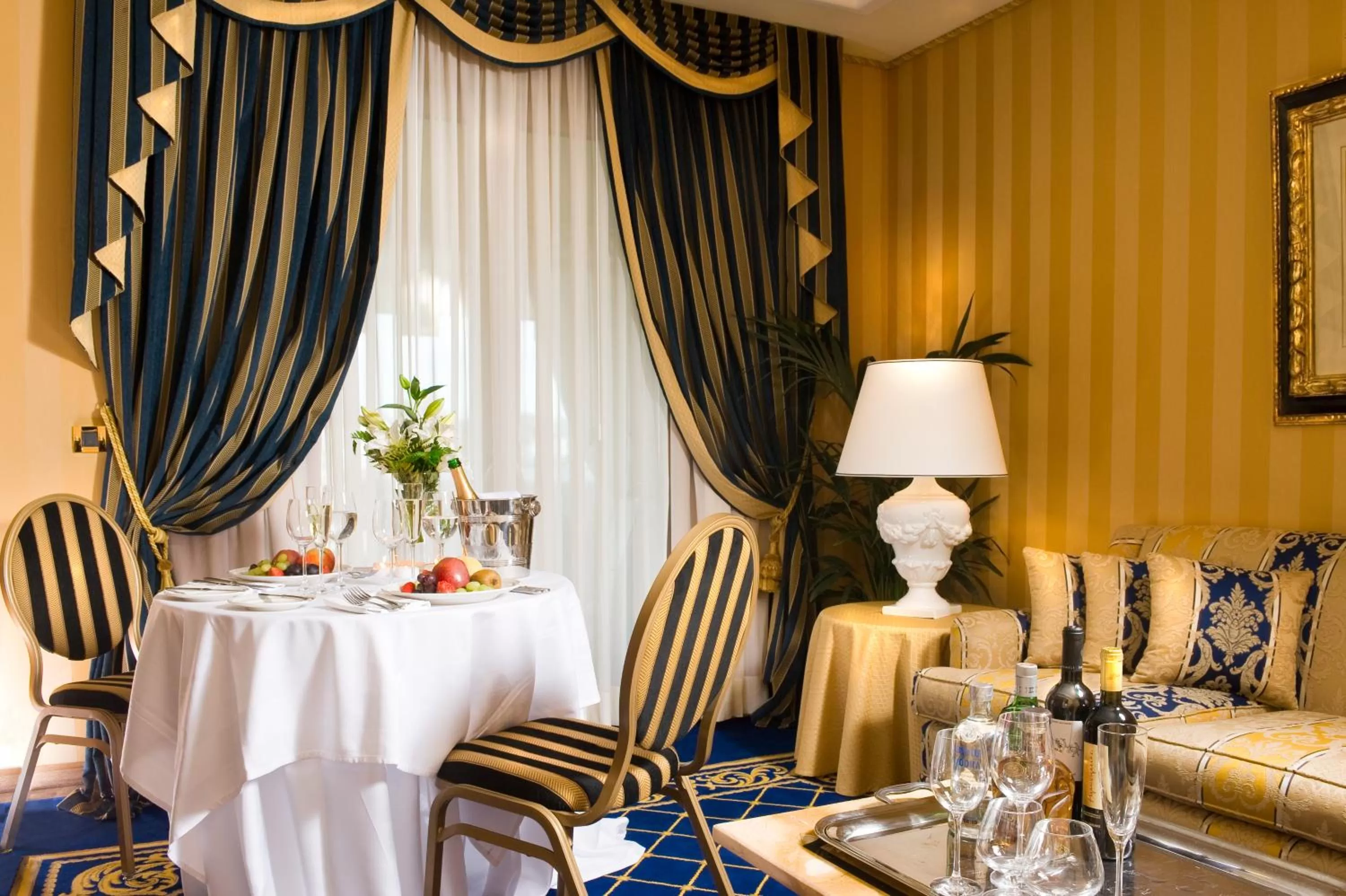 Dining area in Royal Olympic Hotel