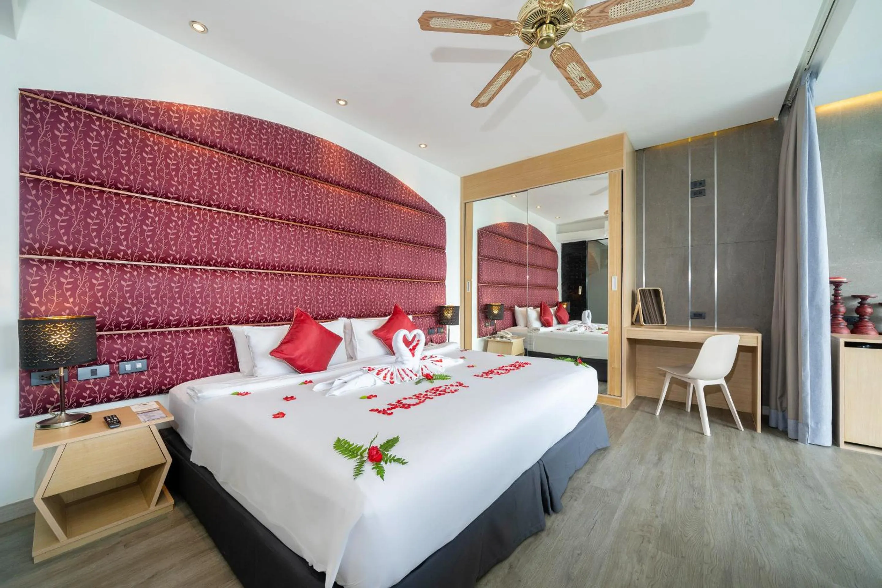 Bed in IndoChine Resort and Villas