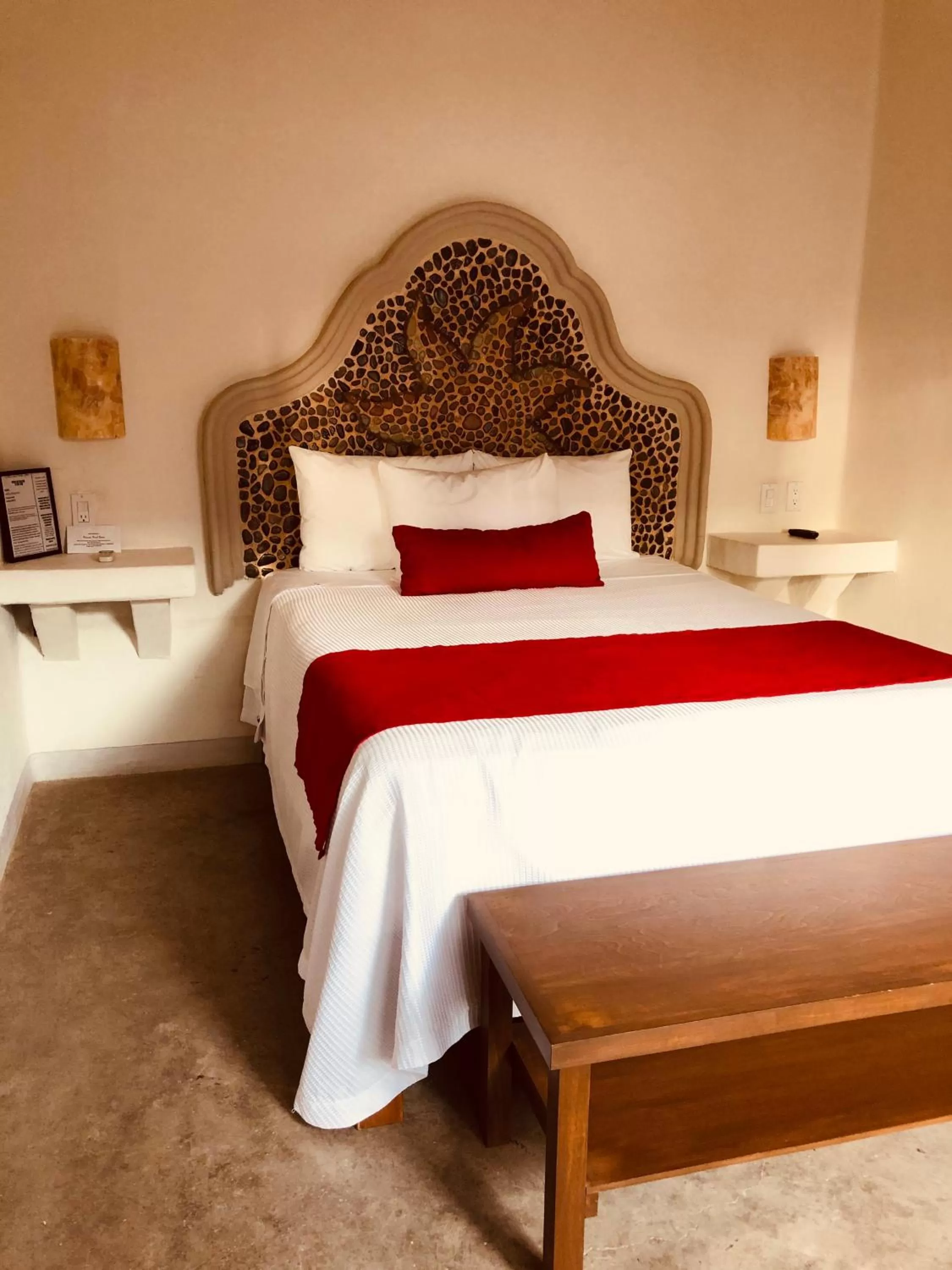 Bed in Paraiso Azul Hotel