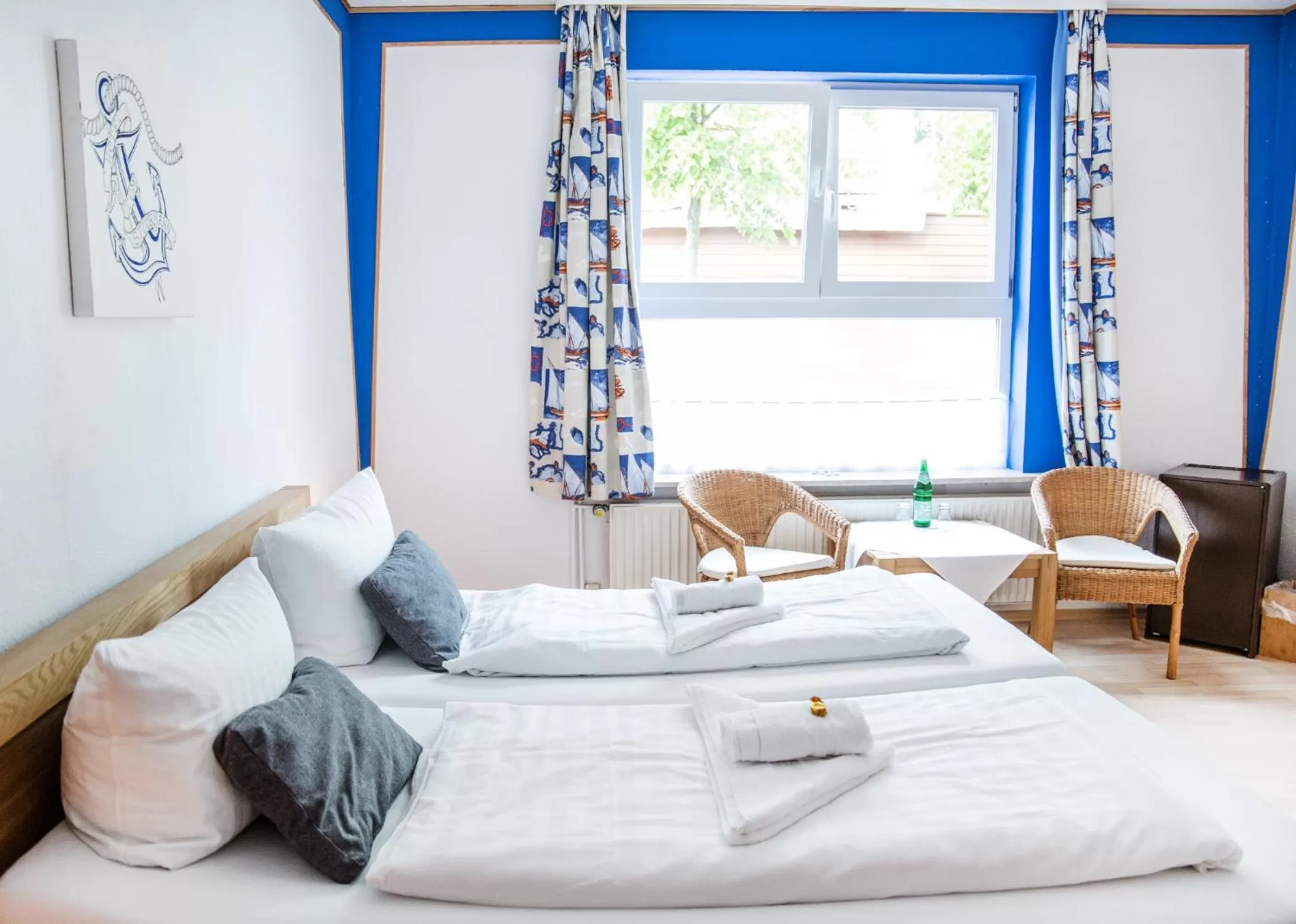 Bed in Hotel Tum Stüürmann