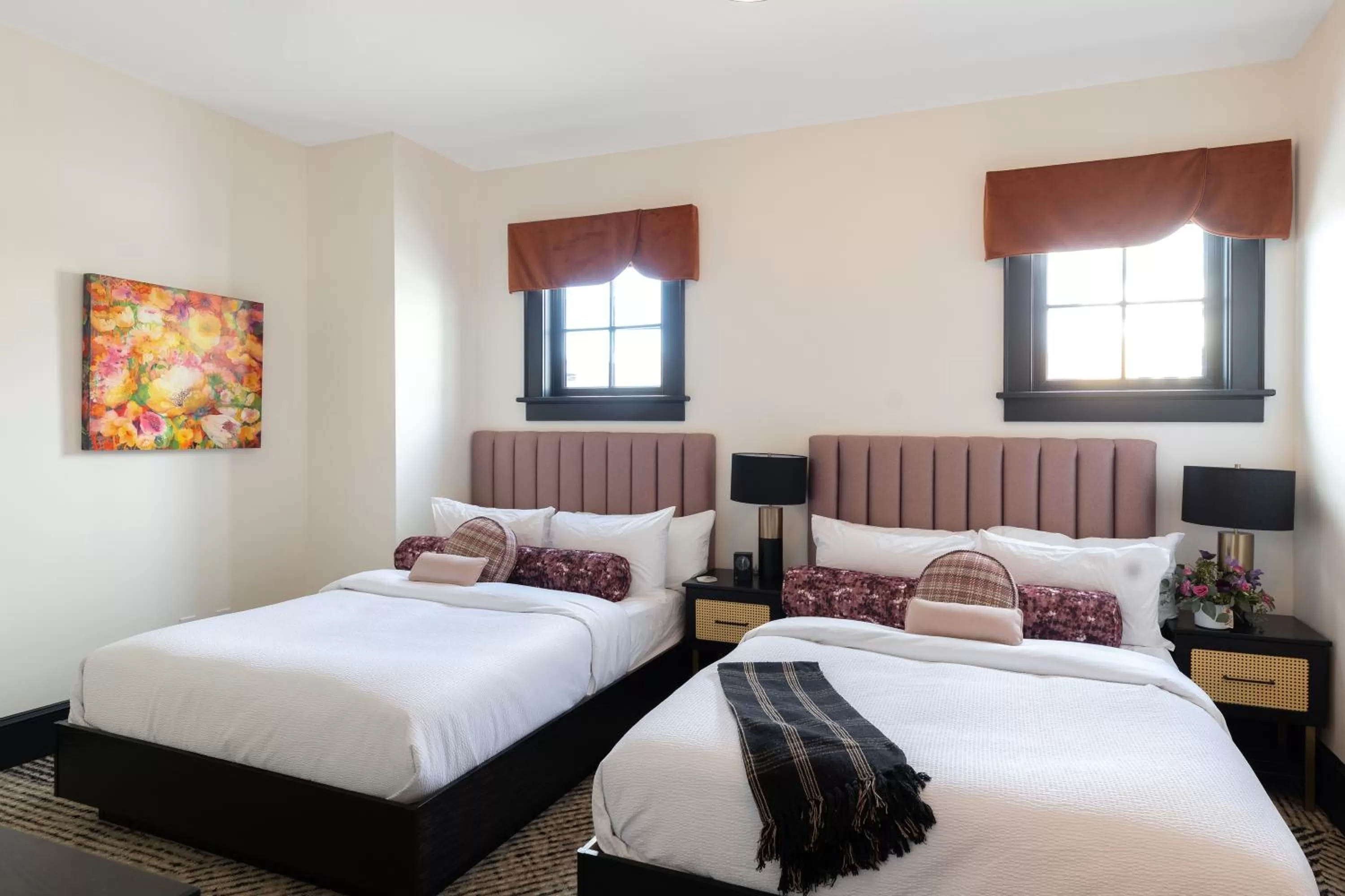 Bed in Hotel Thaxter