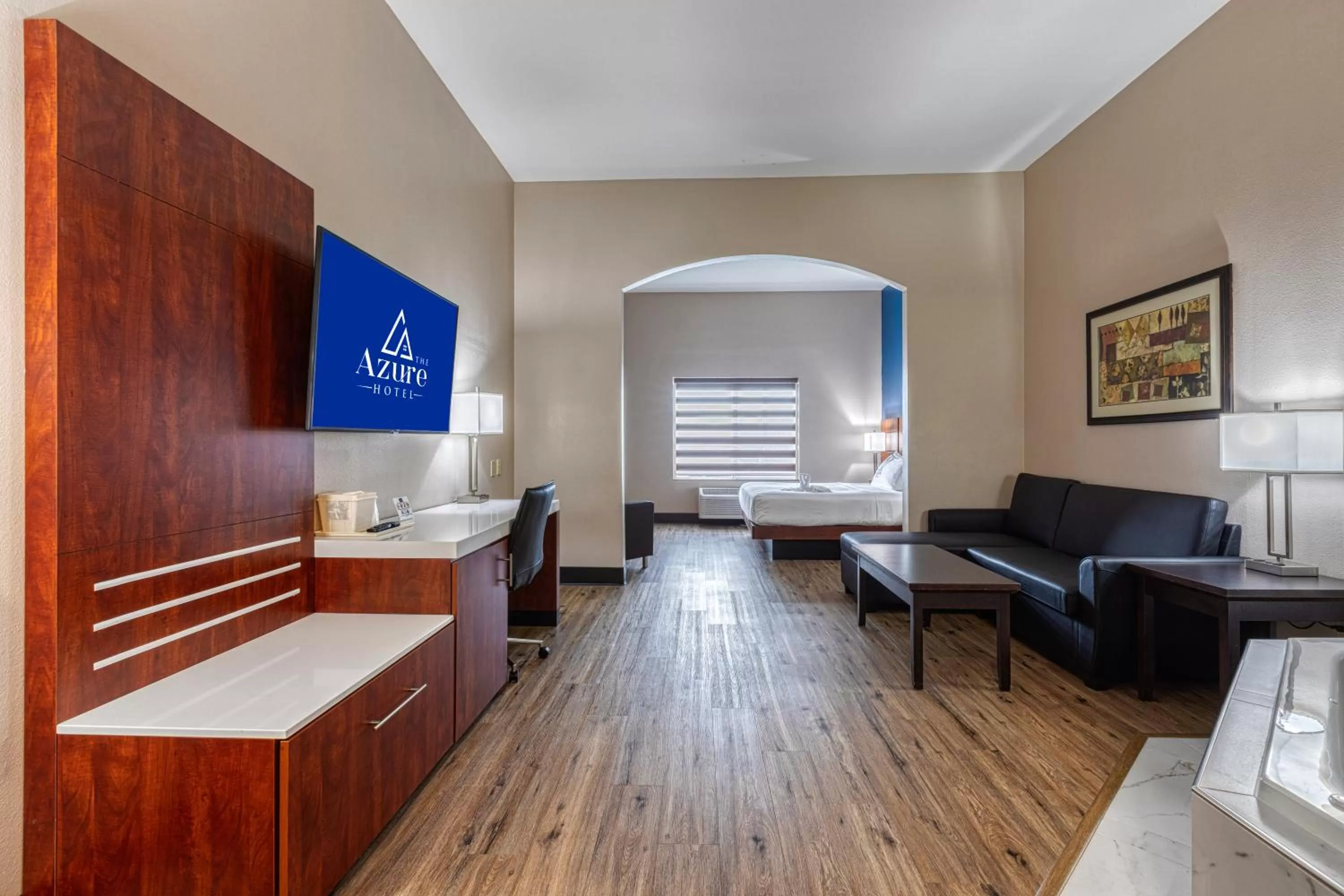 Bed in The Azure Hotel