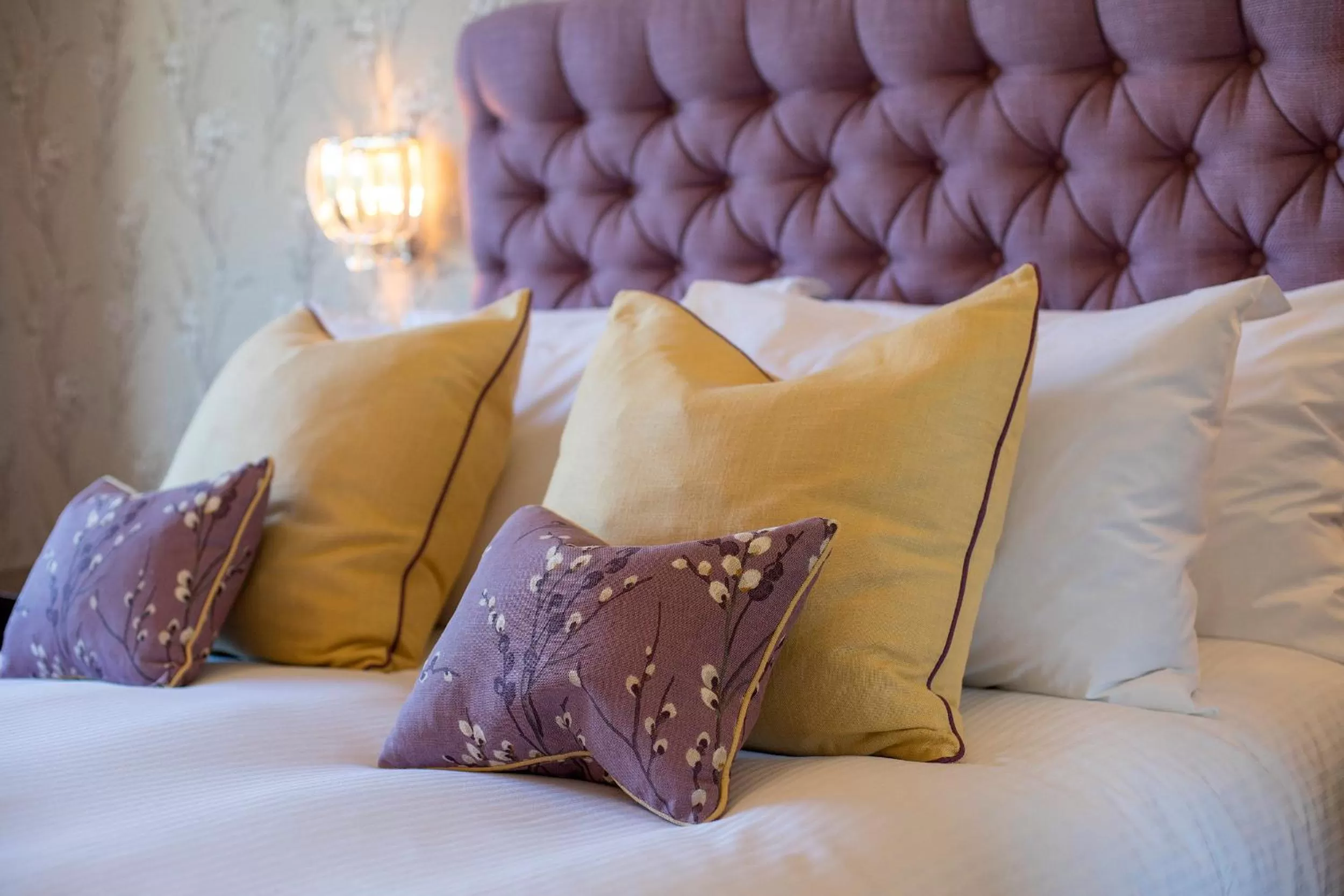 Decorative detail, Bed in The Belsfield Hotel