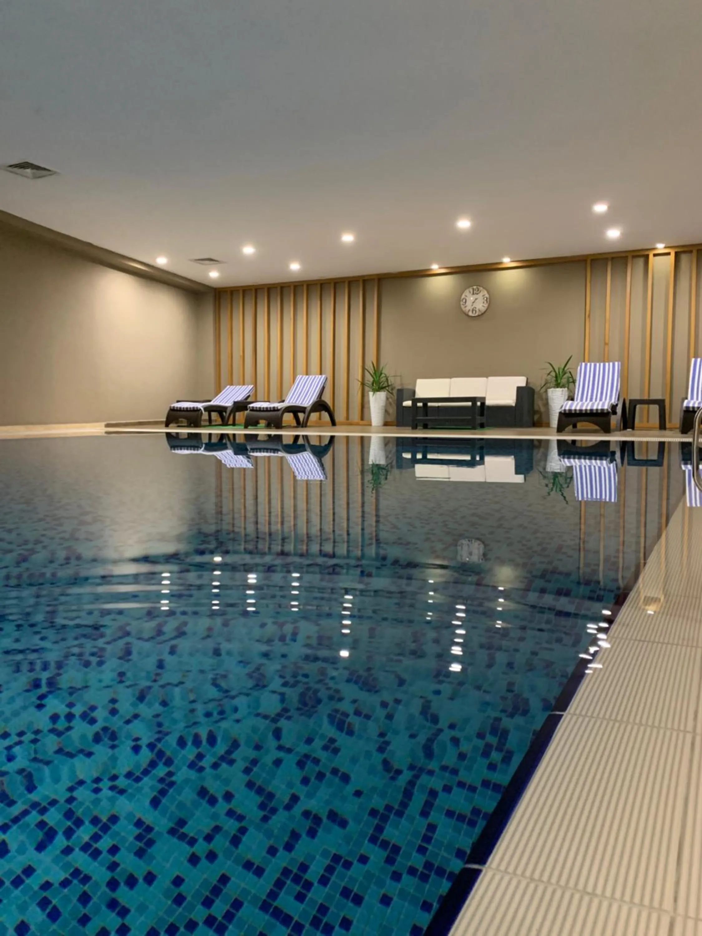 Pool view in Port View Hotel