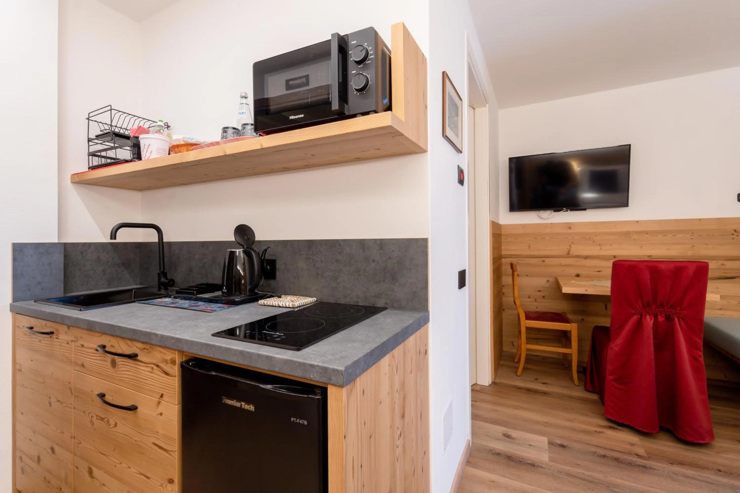 Kitchen or kitchenette in Negritella Sweet Hotel