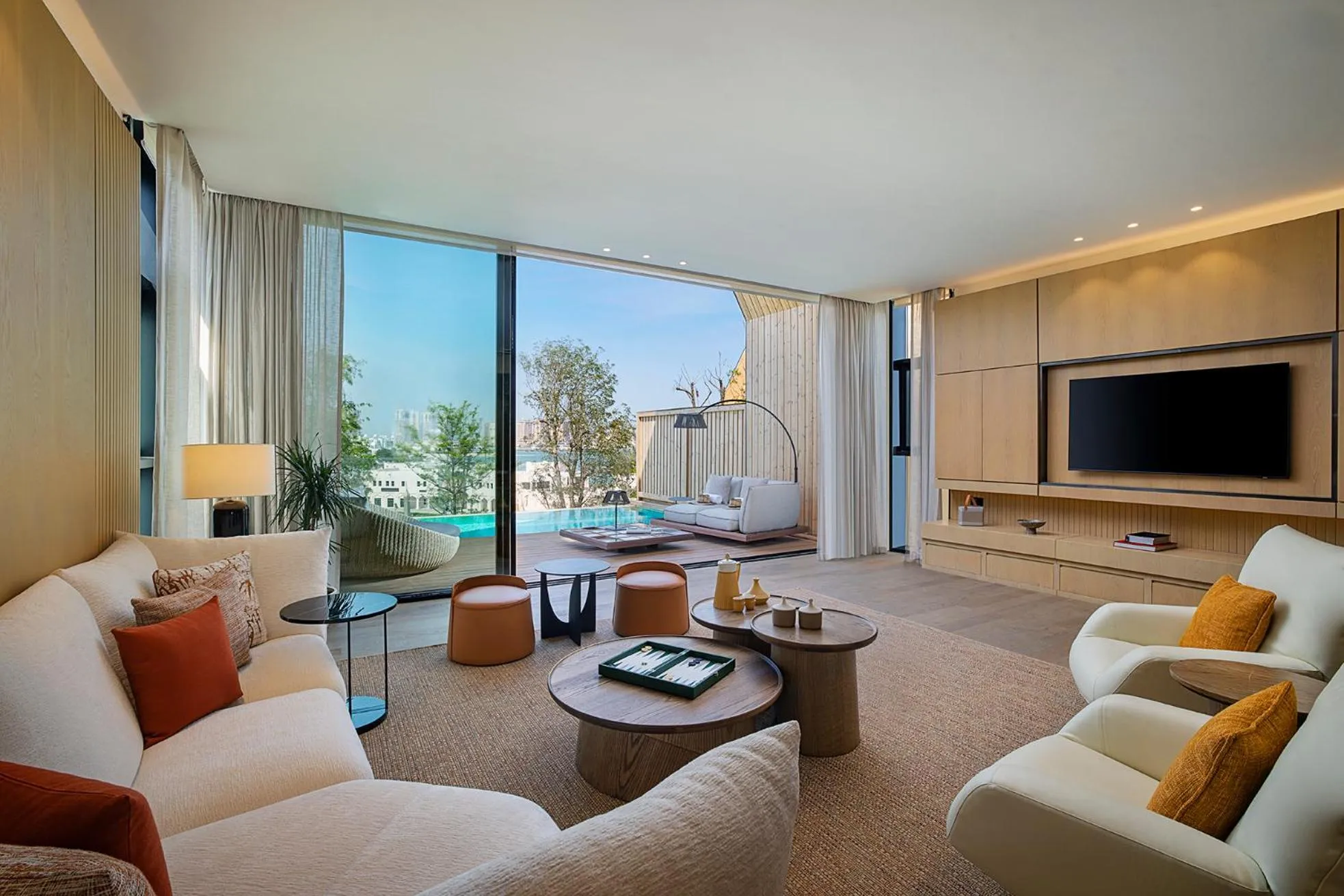 Living room in Katara Hills Doha, Lxr Hotels & Resorts