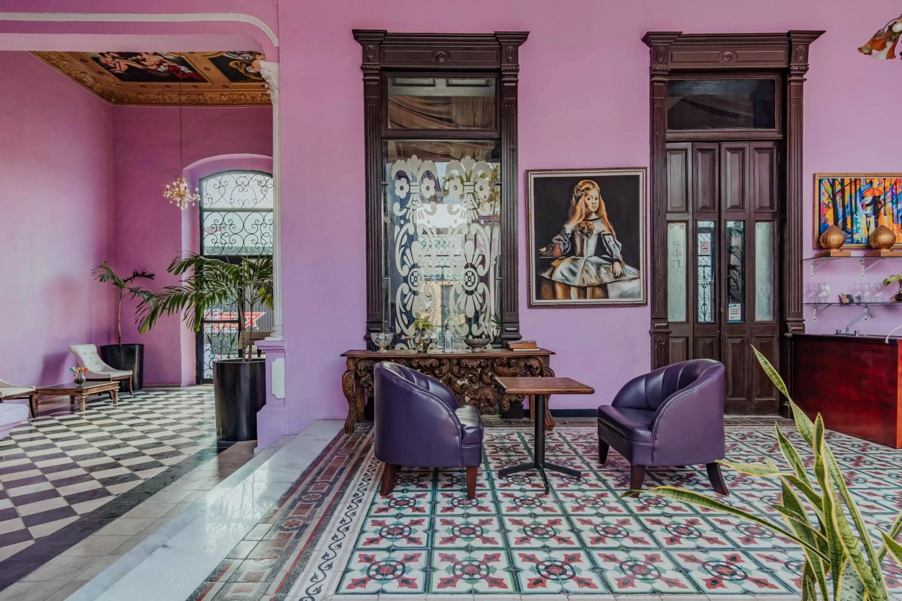 Living room in Hotel Lavanda CAS Merida