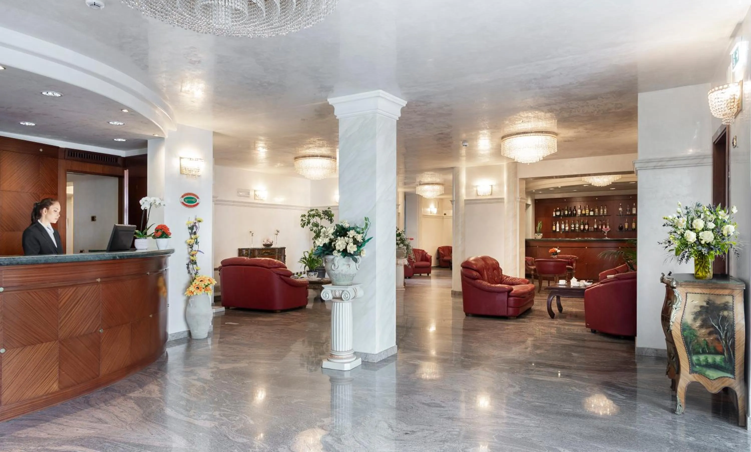 Lobby or reception in Hotel Gallia Palace