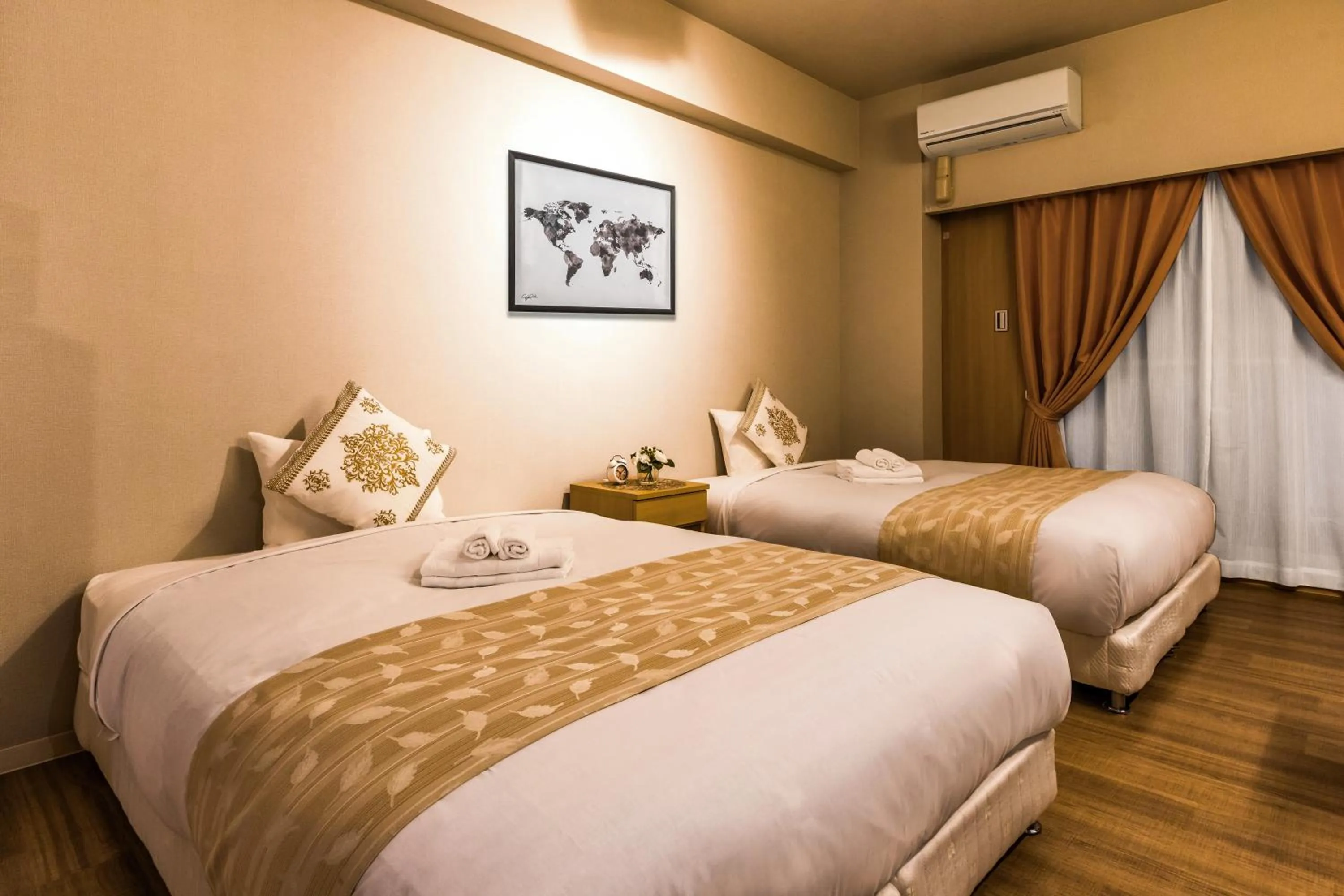 Bed in Mr. Kinjo inn D-buil