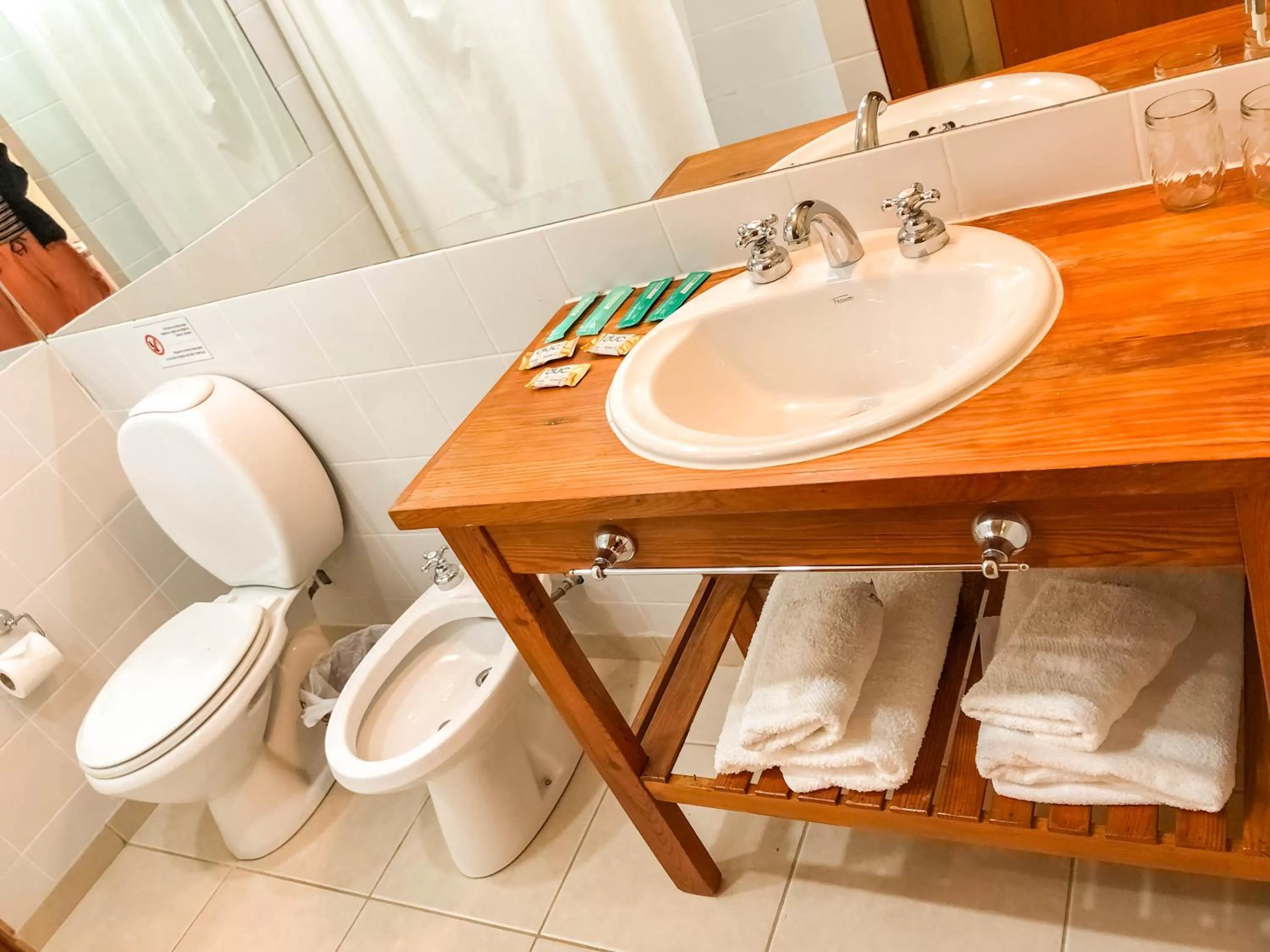 Bathroom in Hosteria La Estepa