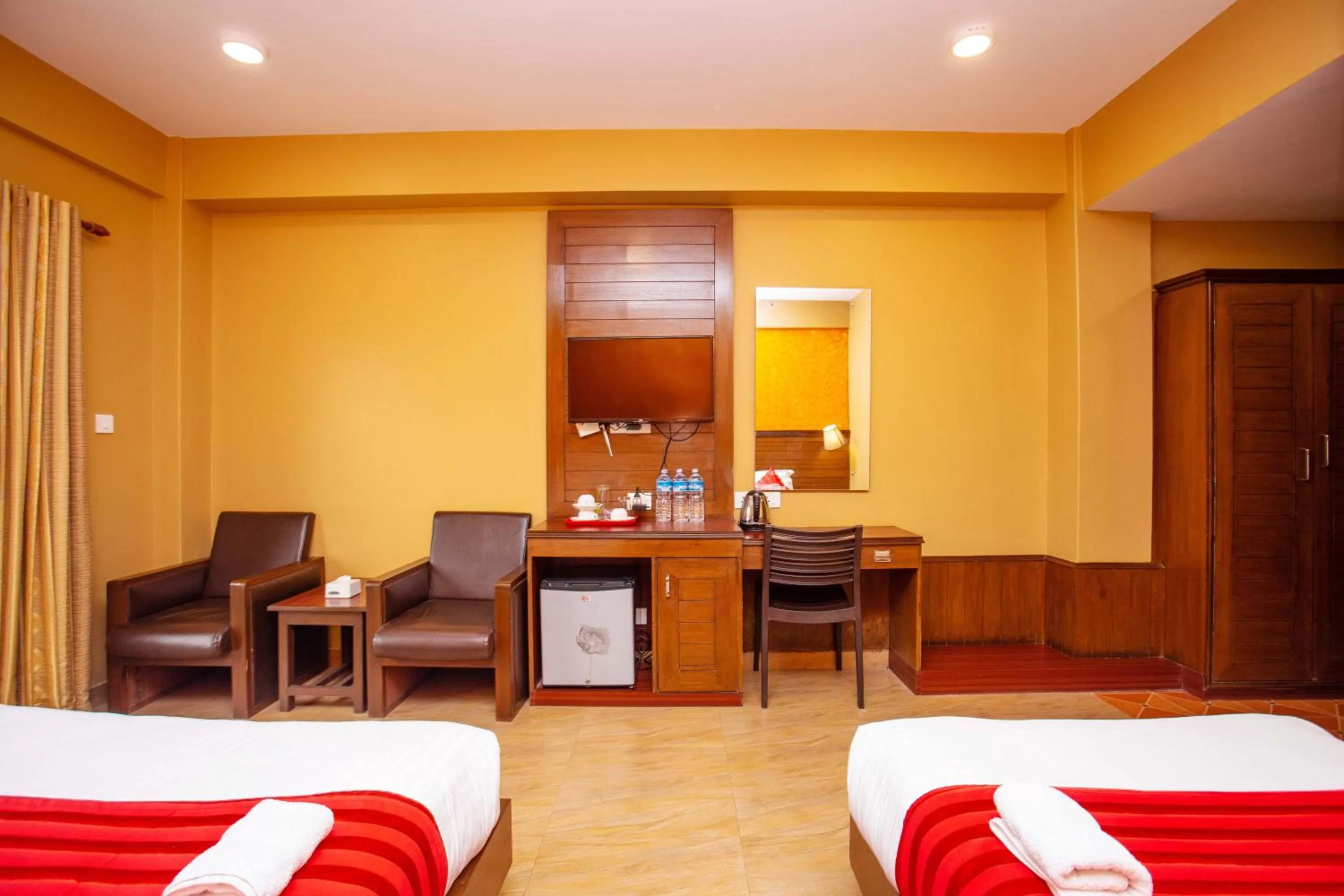 TV and multimedia, Bed in Hotel Iceland