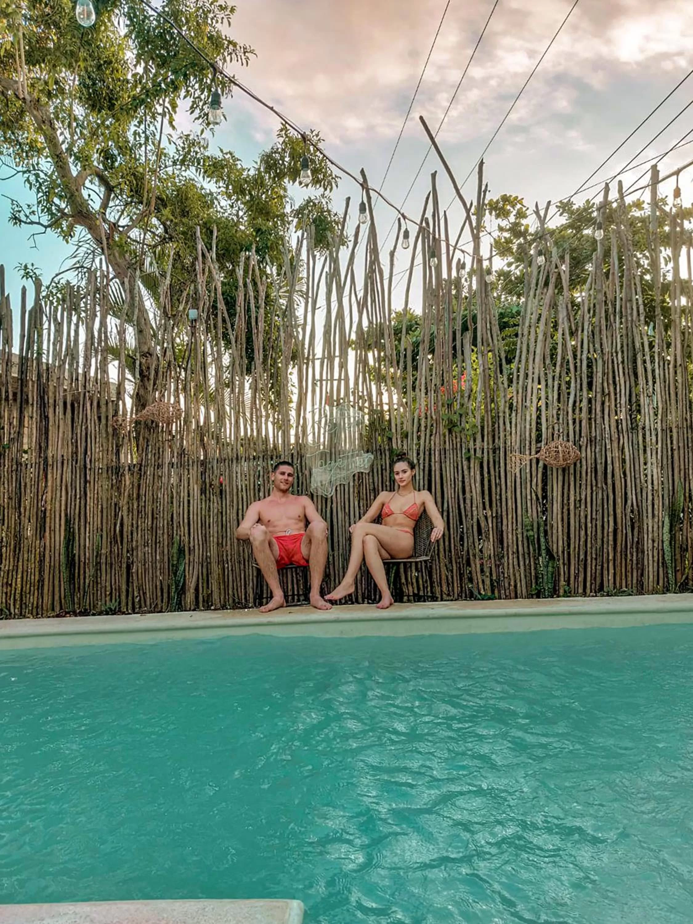 Swimming pool in Hotel Xa´an Bacalar