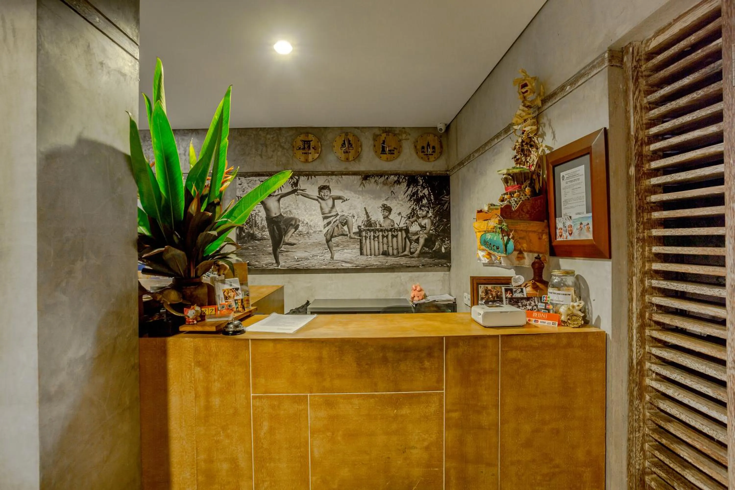 Lobby or reception in Lokal Bali Hostel
