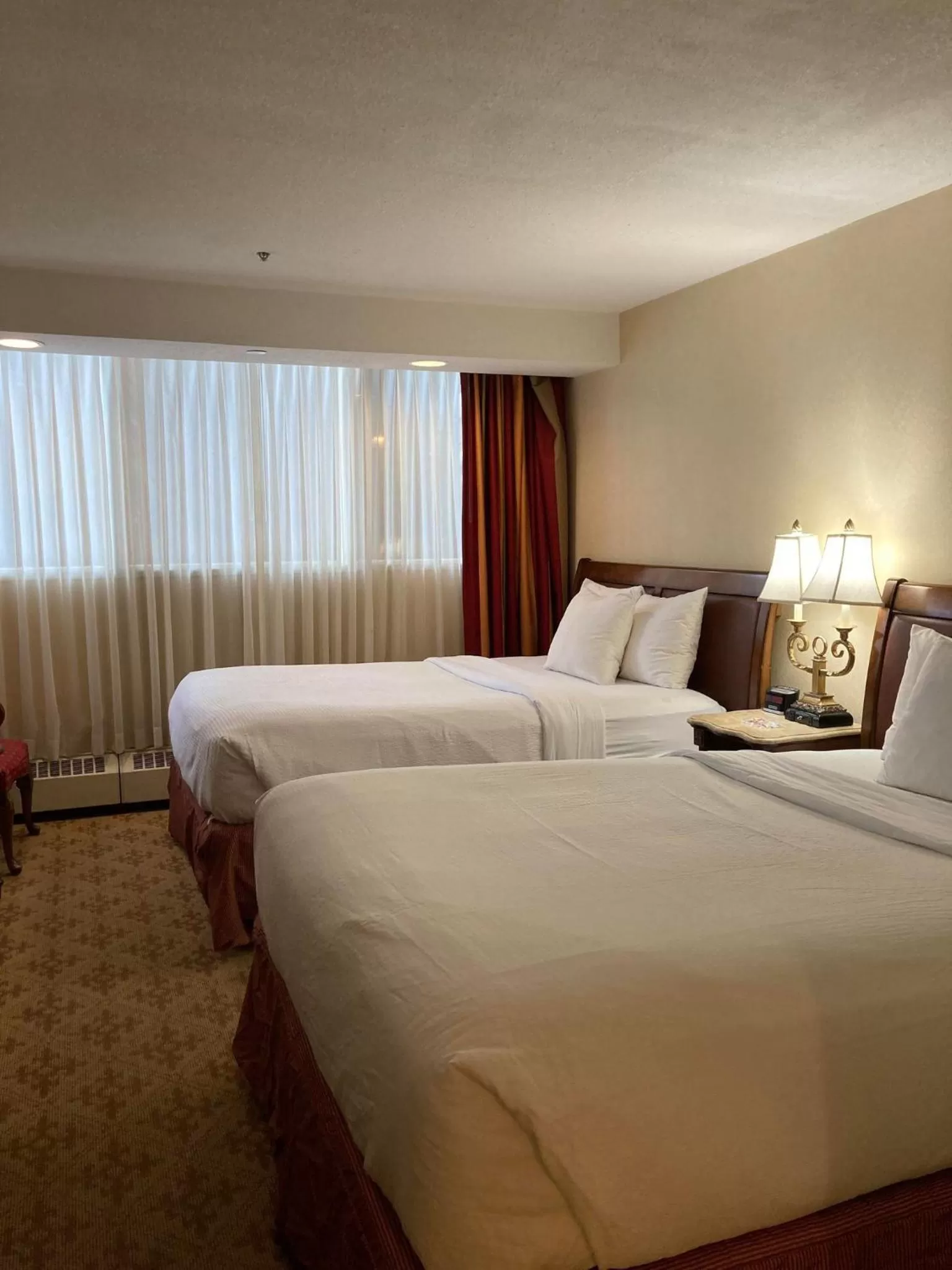 Bed in Lake Louise Inn