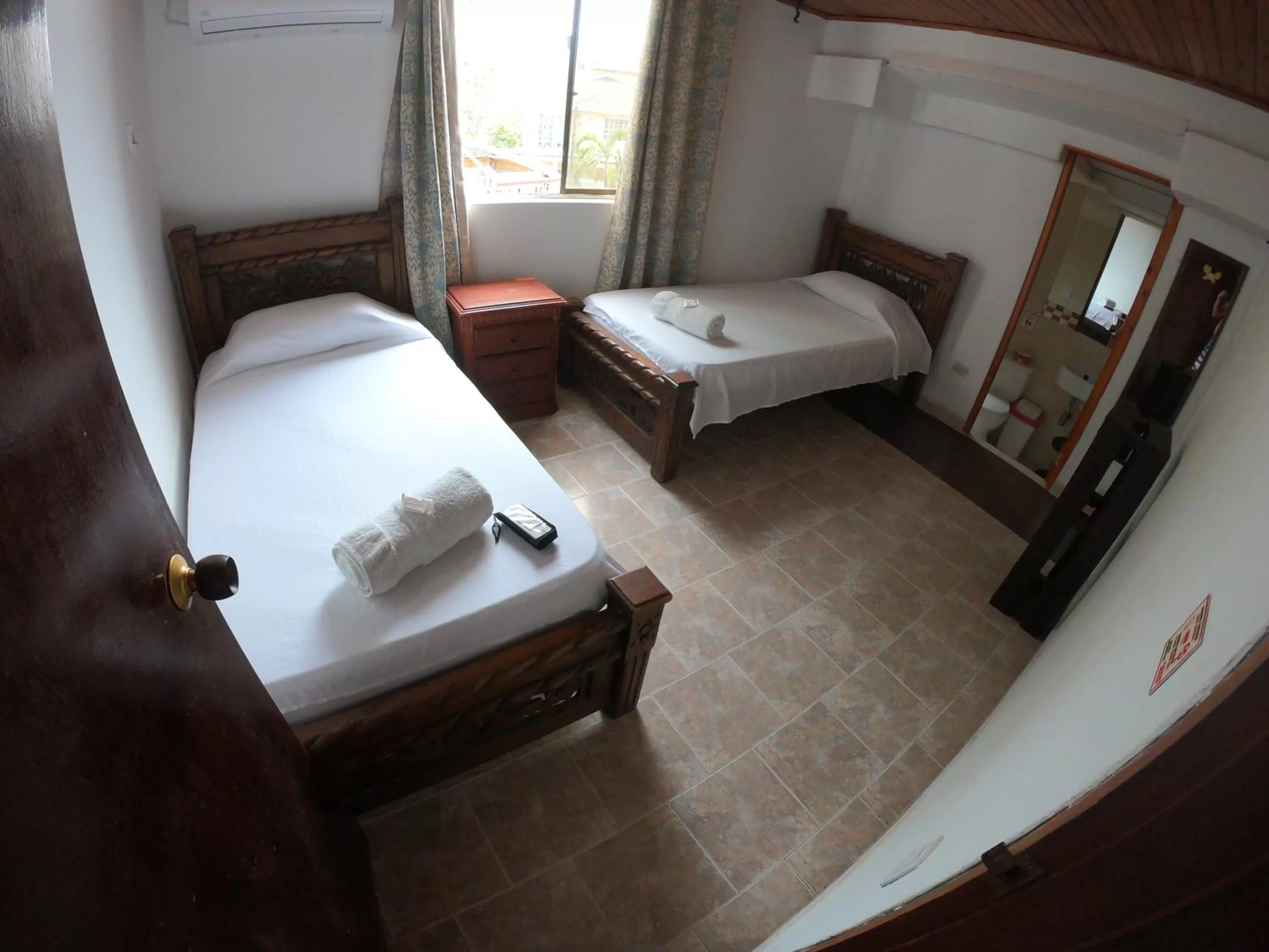 Decorative detail, Bed in The Rock House Eco