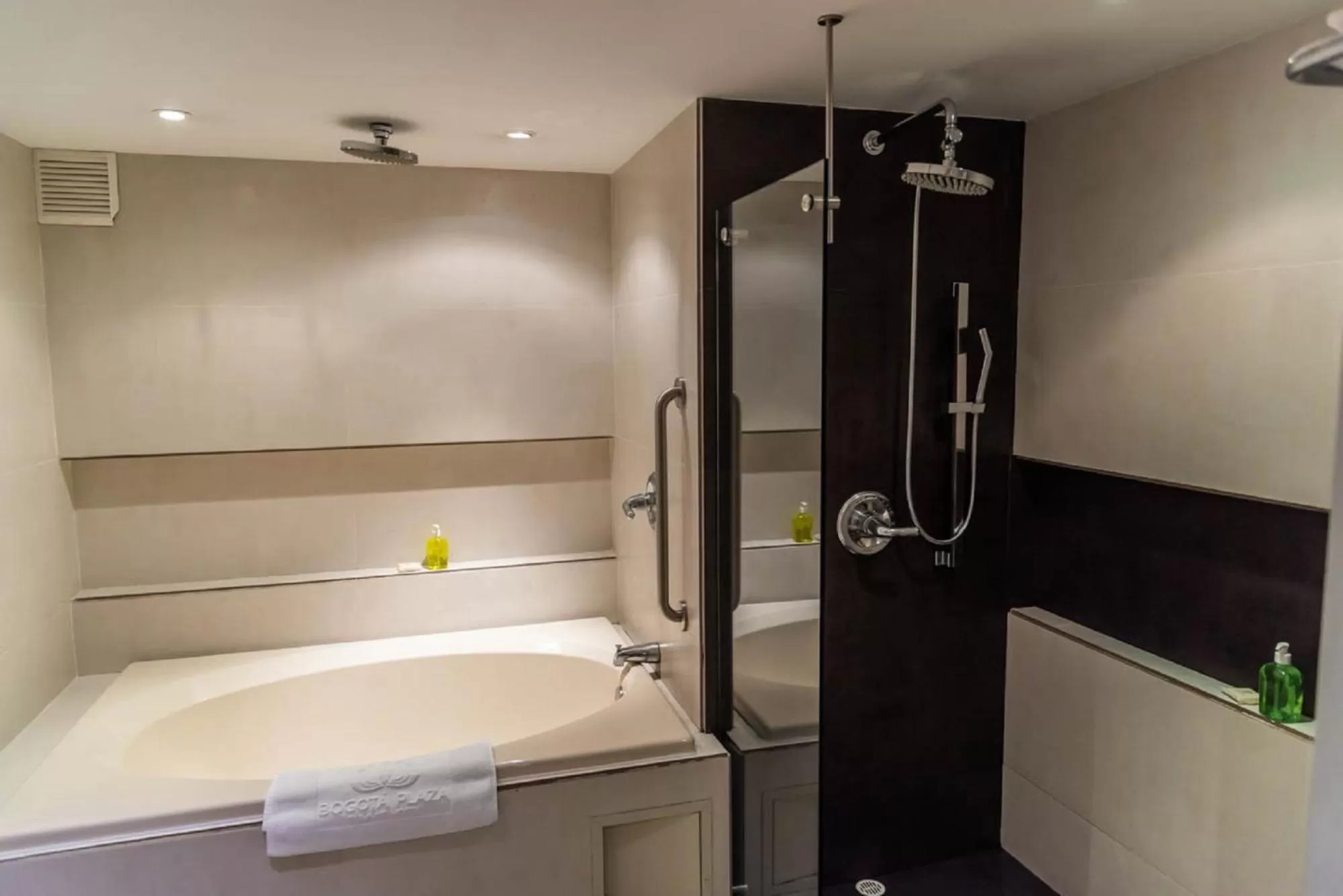 Shower in Bogota Plaza Hotel