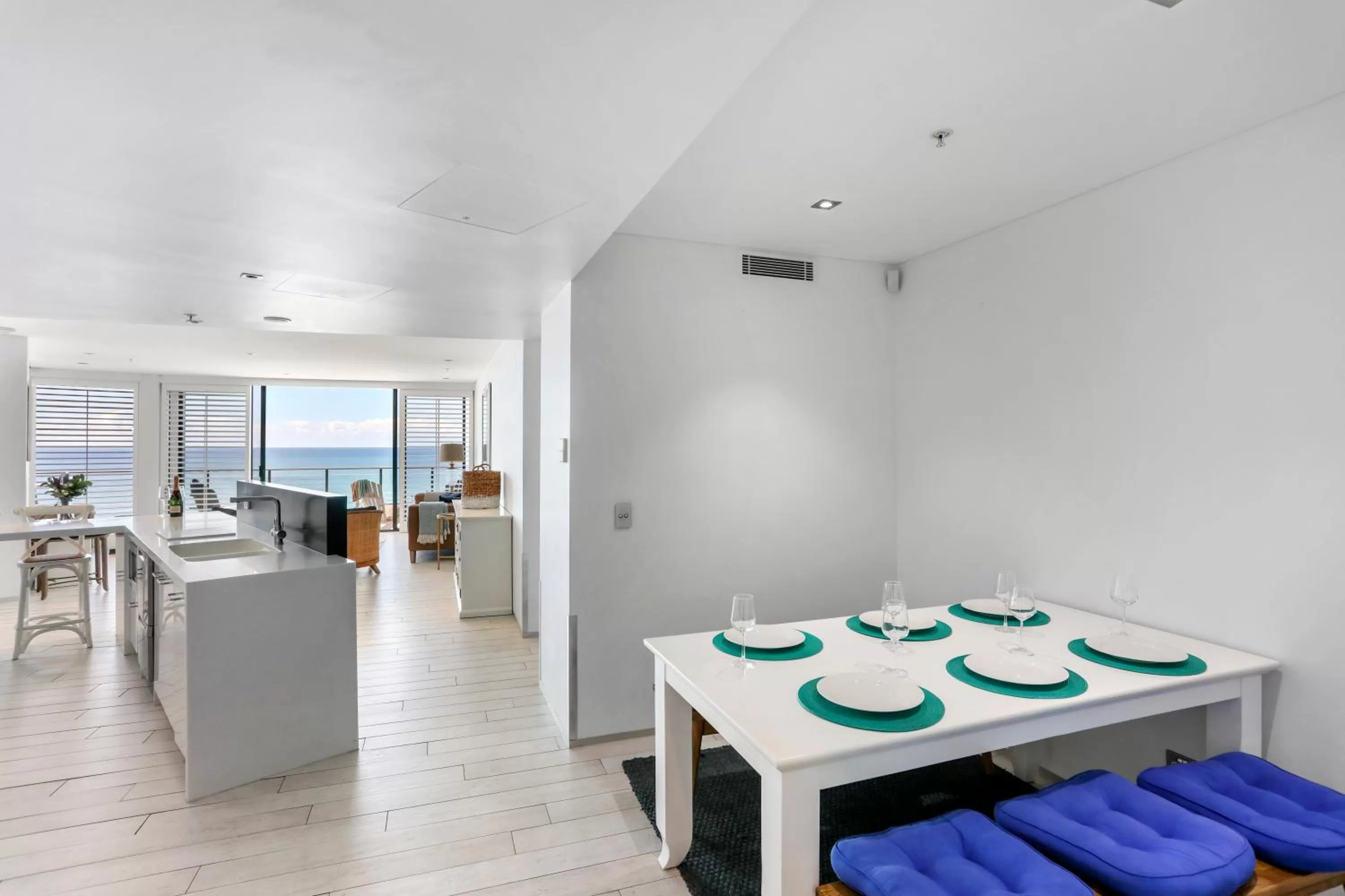 Dining area in Ambience on Burleigh Beach