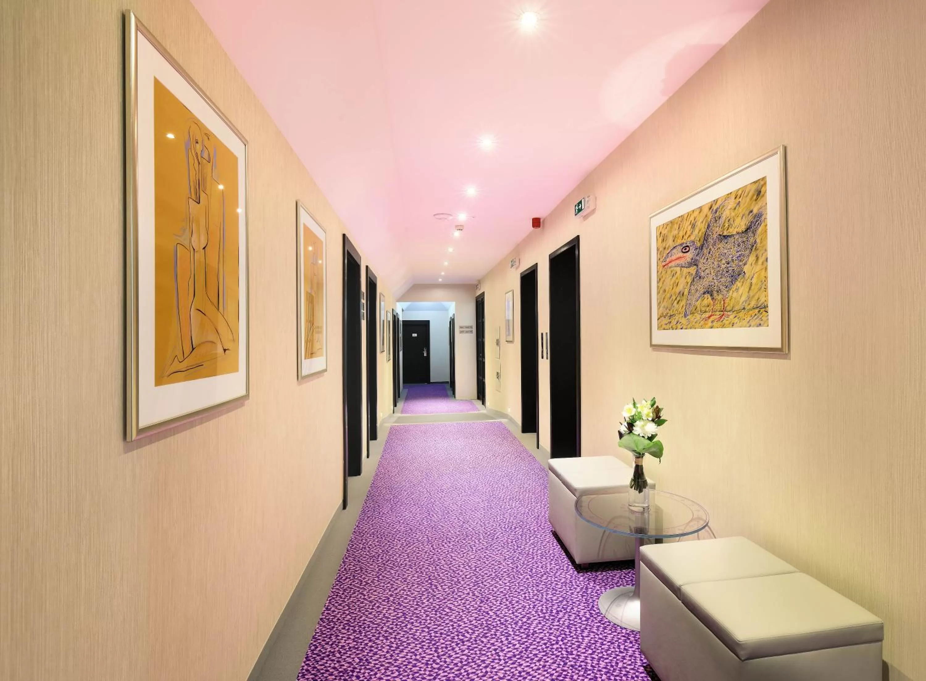 Floor plan in Ametyst Hotel Praha