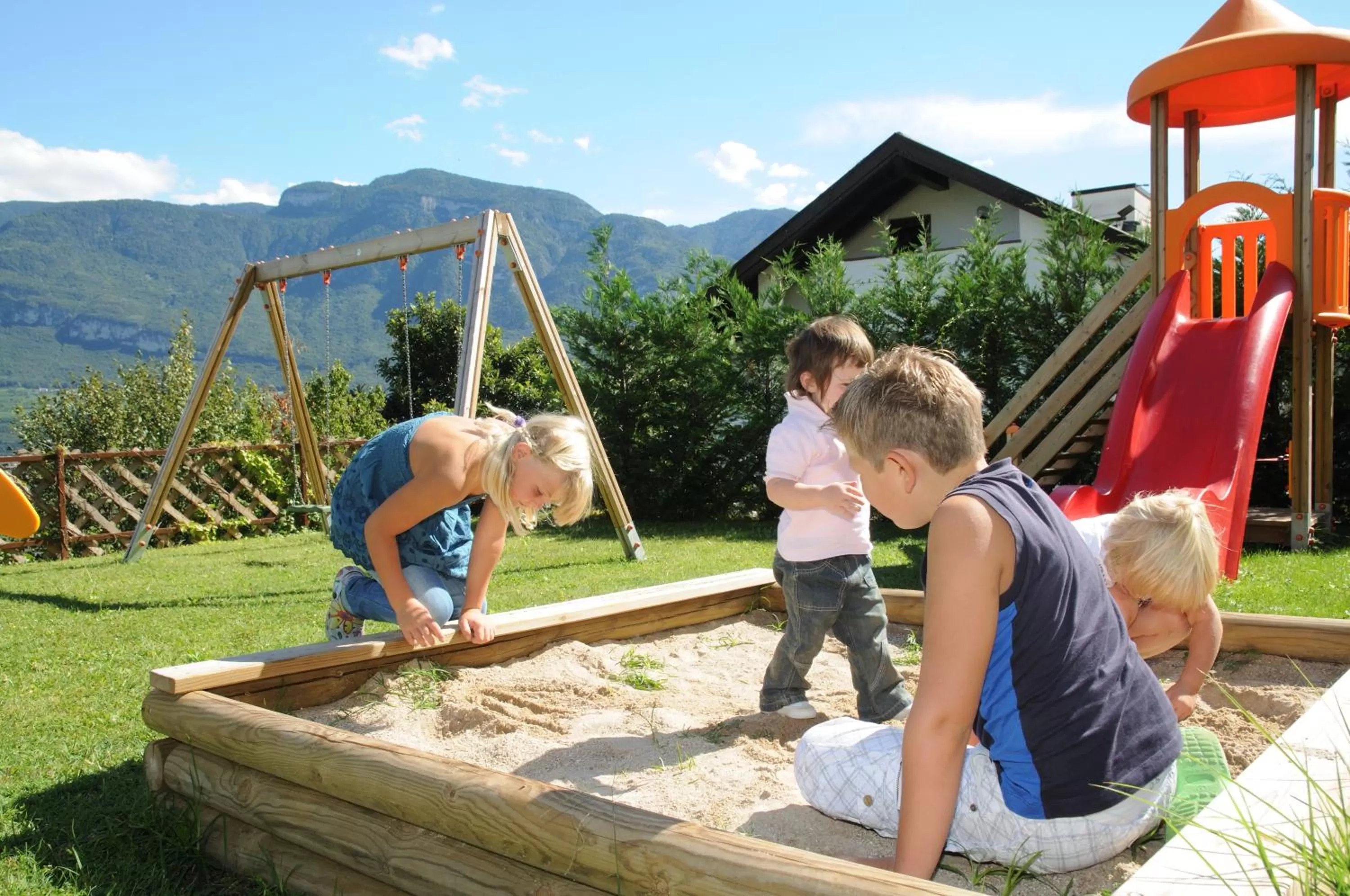Children play ground in Garni Hotel Ritterhof