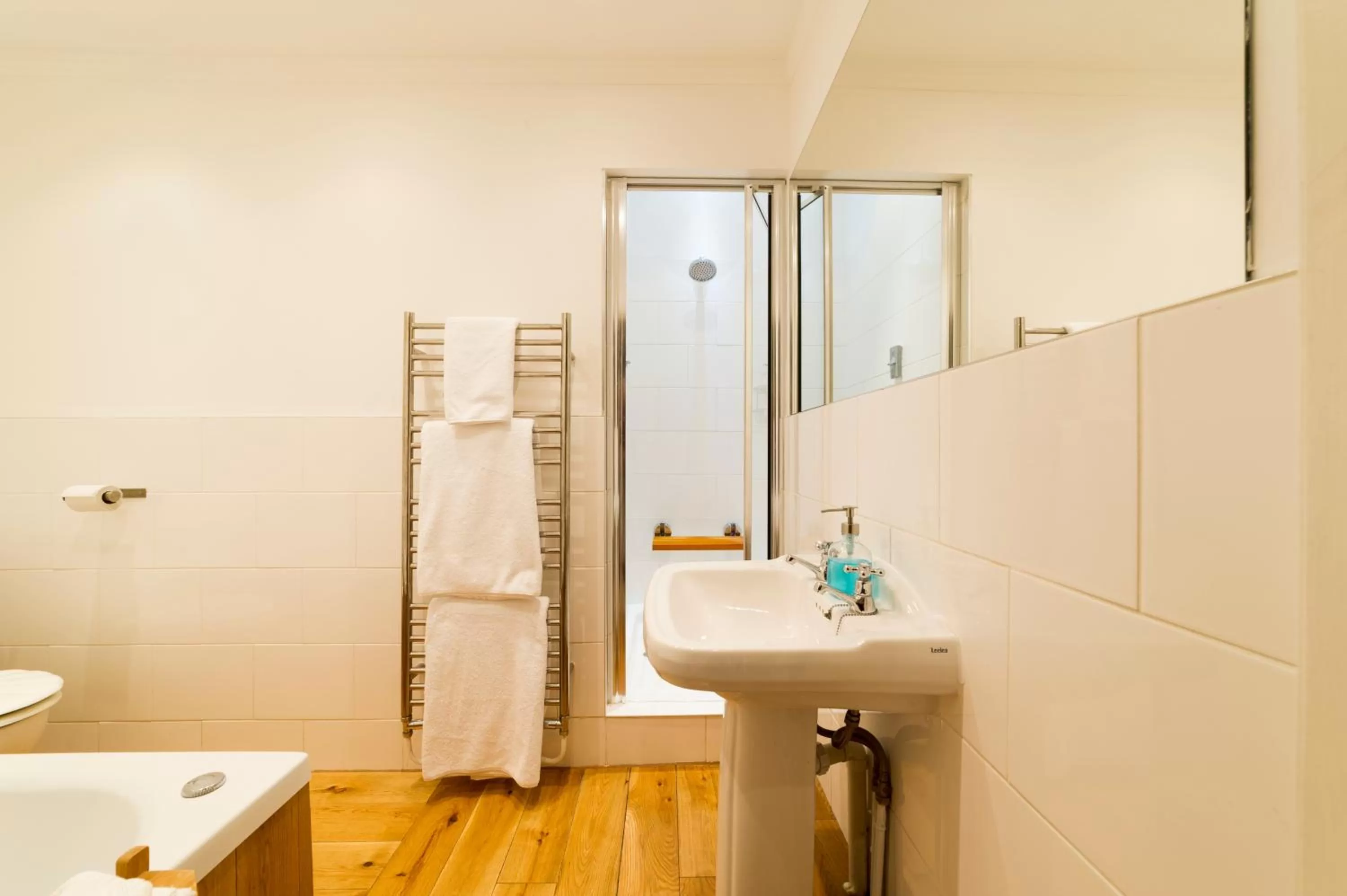 Shower in Molland Manor House Bed & Breakfast